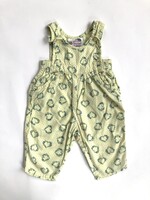 Vintage Yellow sweetheart dungarees 3-6m