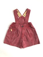 Petit Bateau Red denim shortall 6-12m