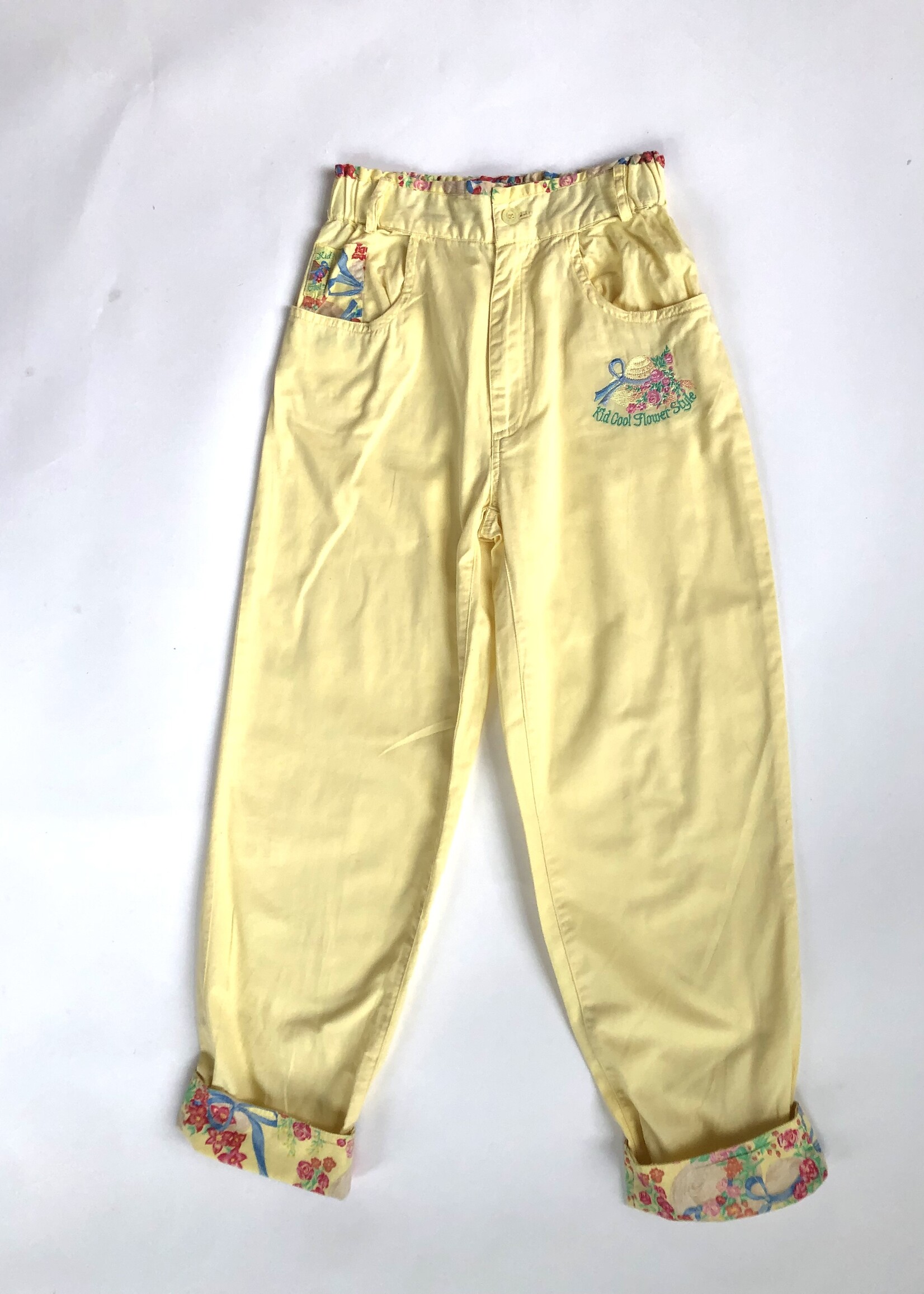 Vintage Yellow summer pants 12y