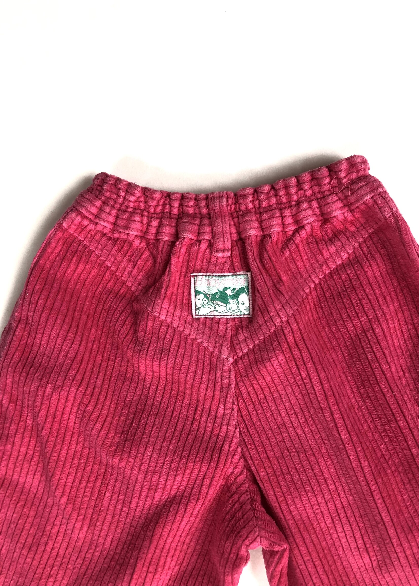 Vintage Pink corduroy puffy pants 4y