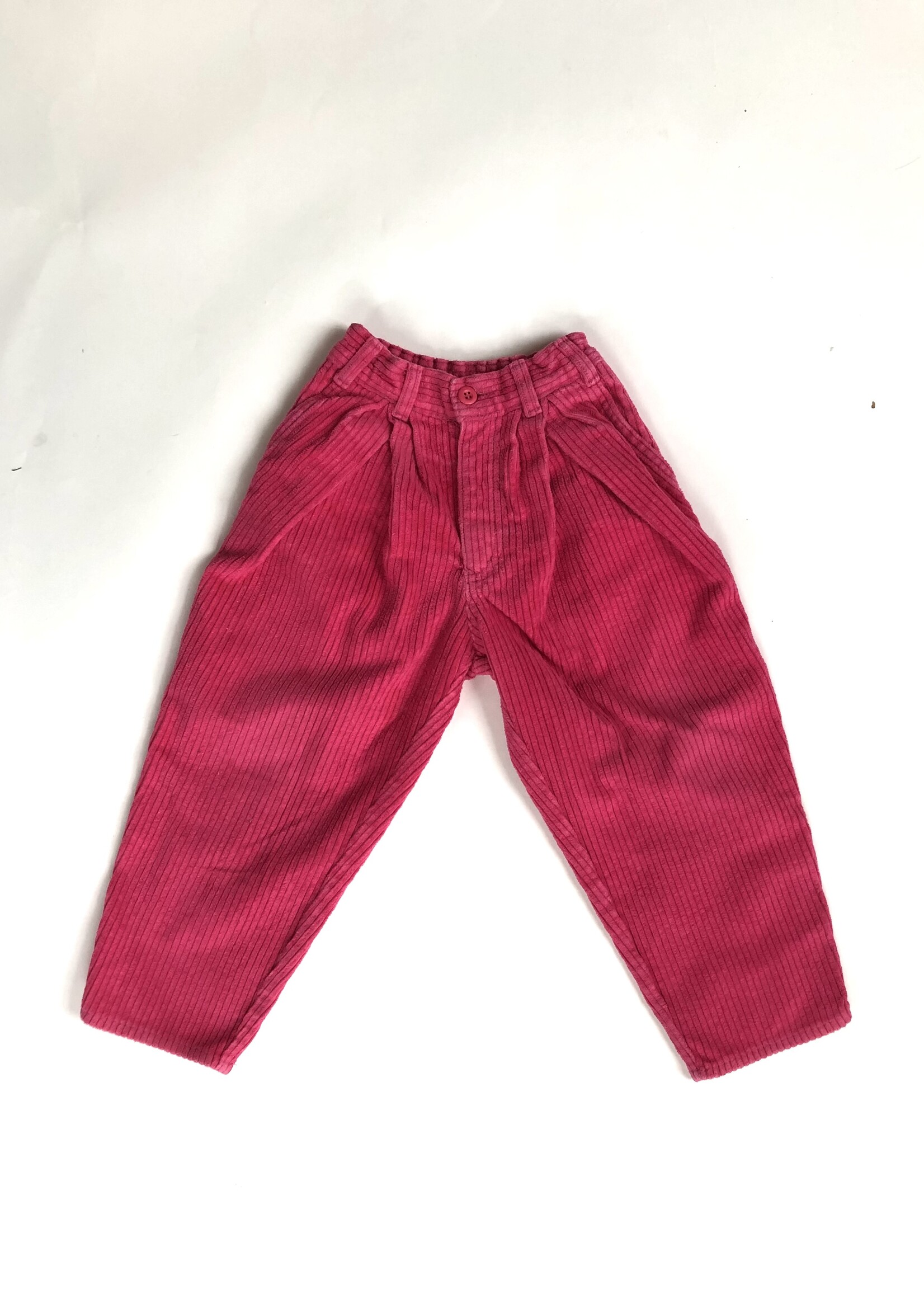 Vintage Pink corduroy puffy pants 4y