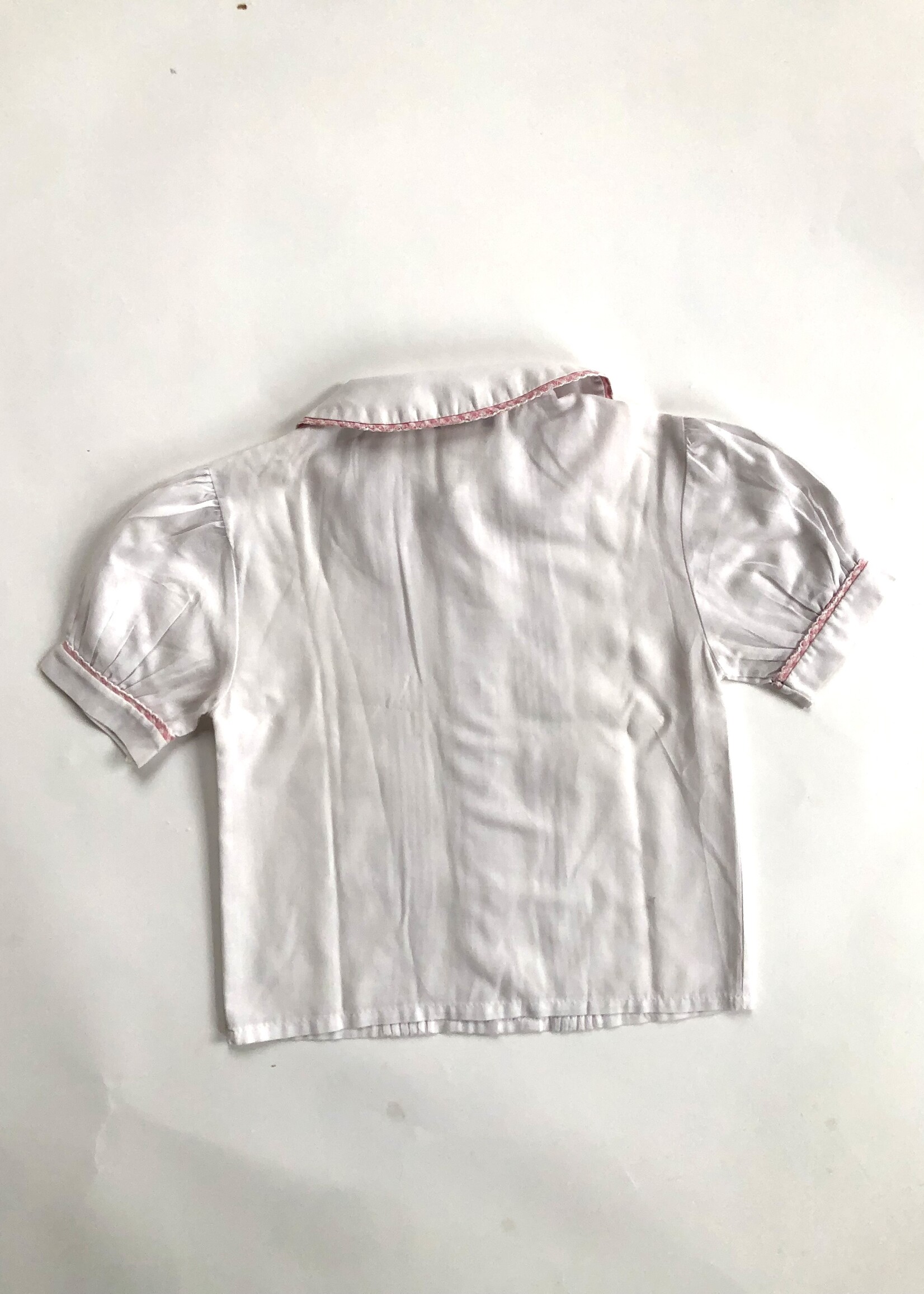 Vintage Classic white vichy blouse 3-4y