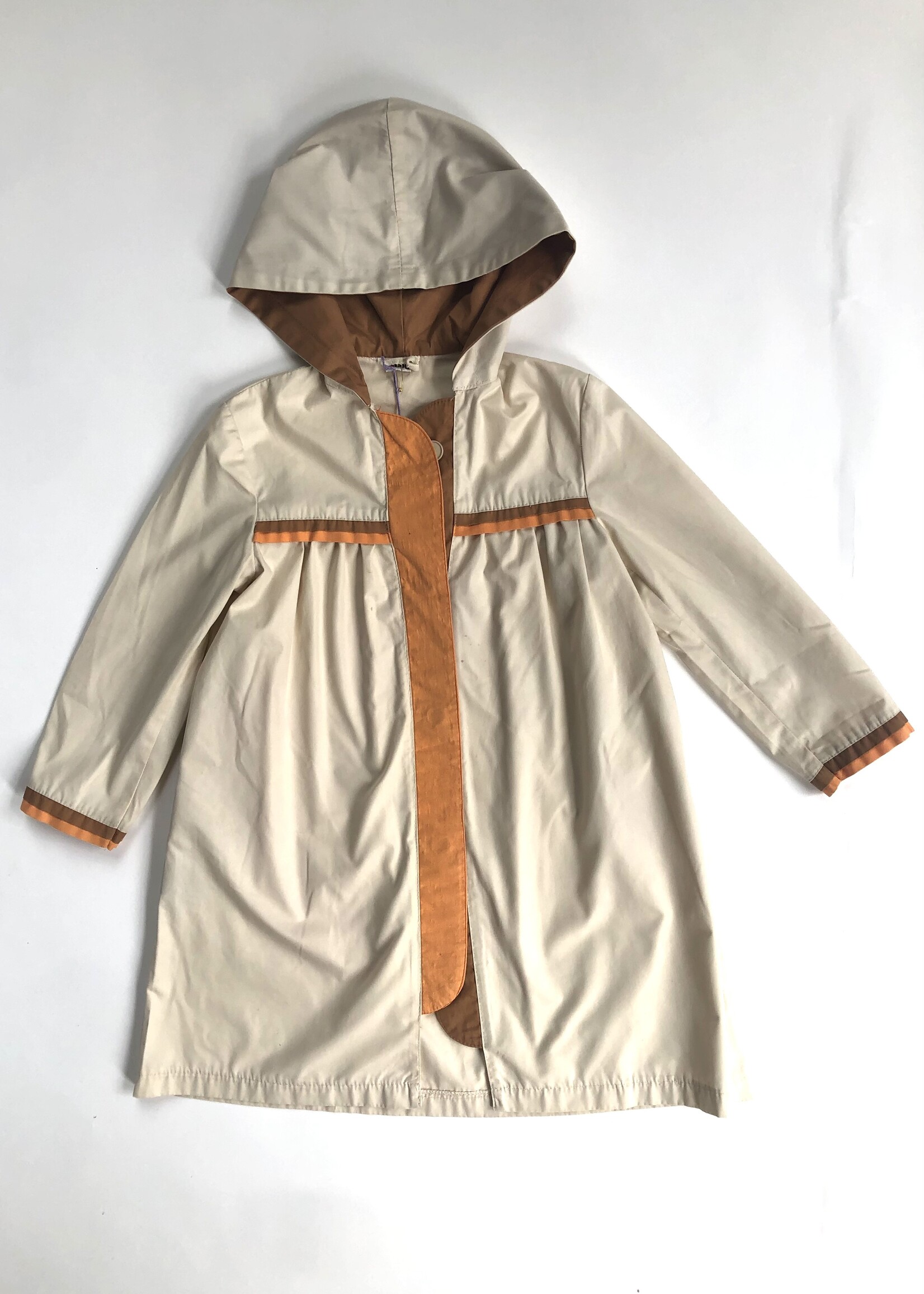 Vintage Hooded trench coat 6-7y