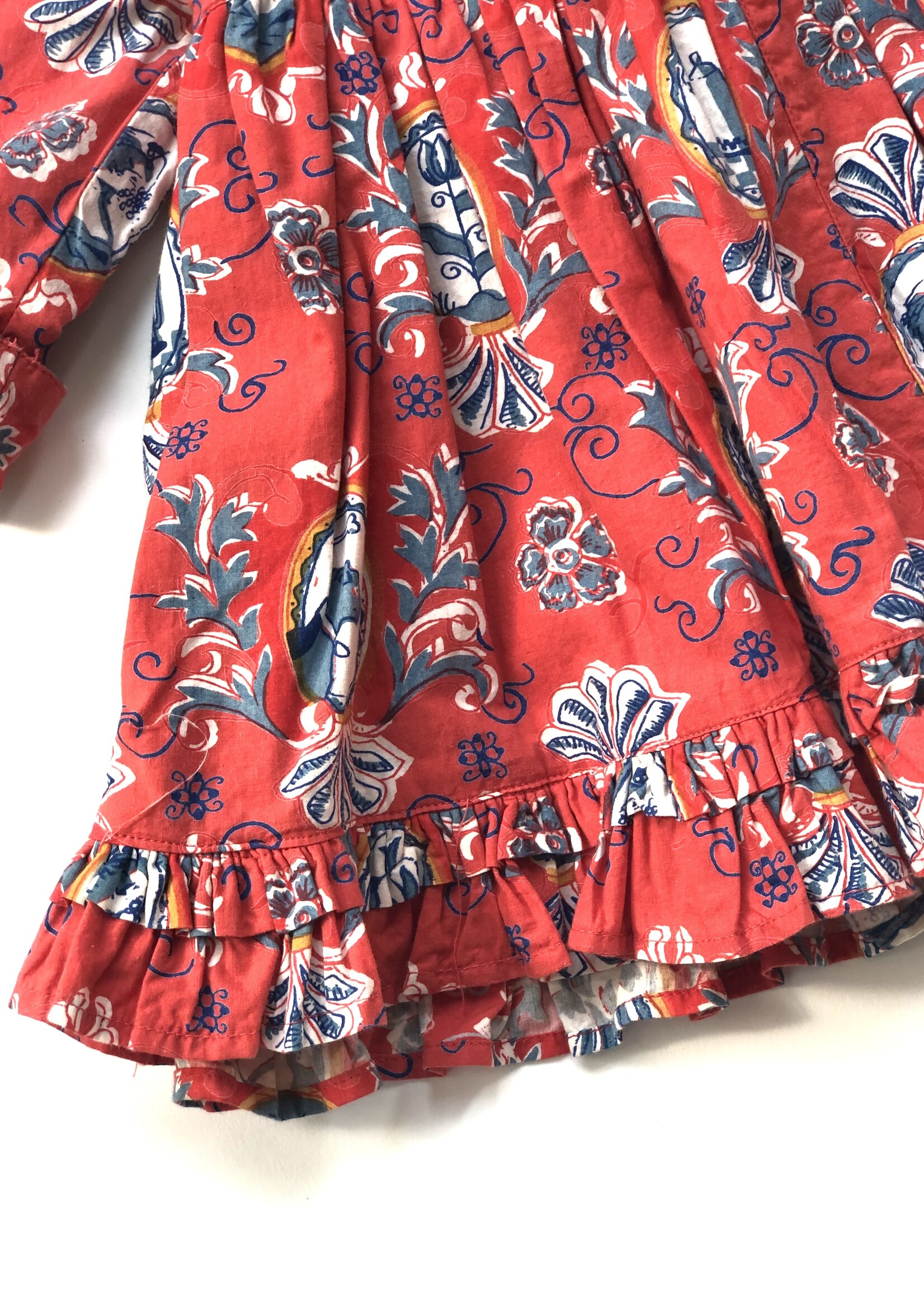 Oilily Red lined frilly dress 2y