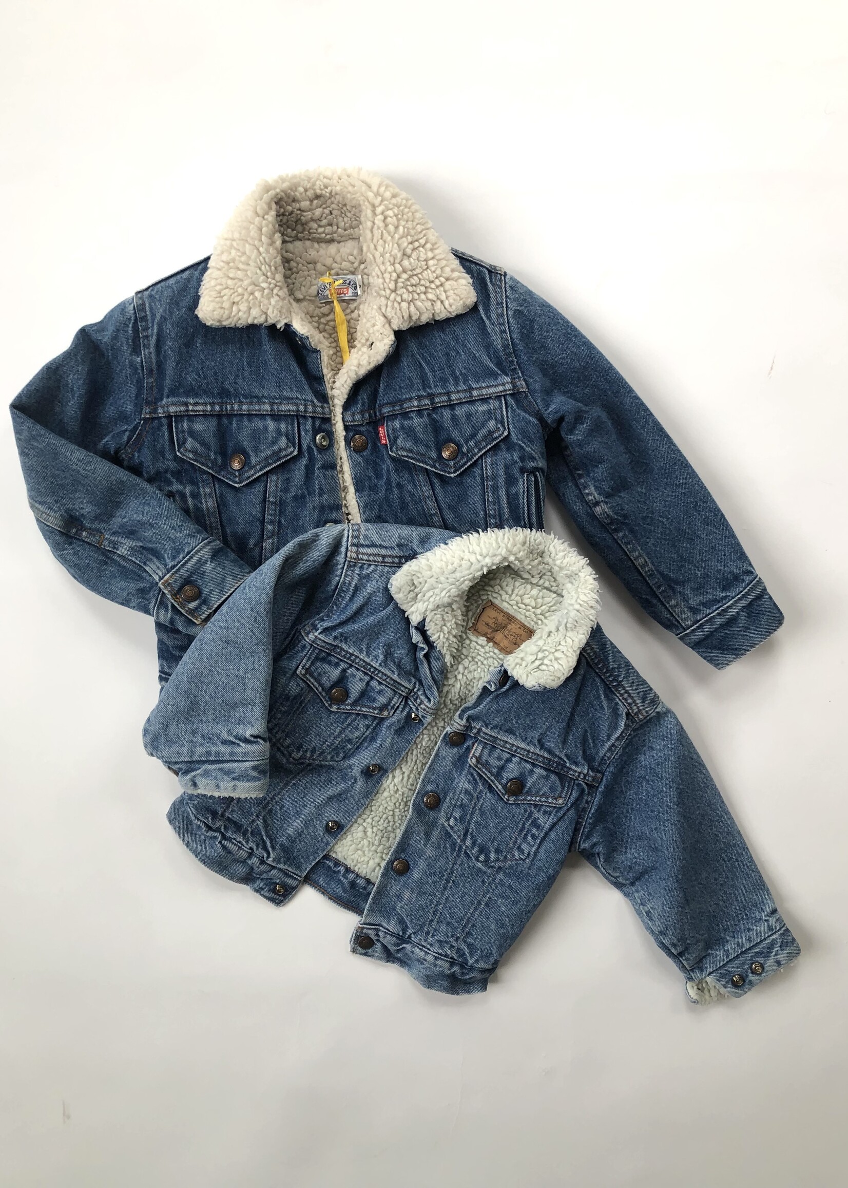 Levi's USA Orange Tab denim sherpa jacket 2-3y