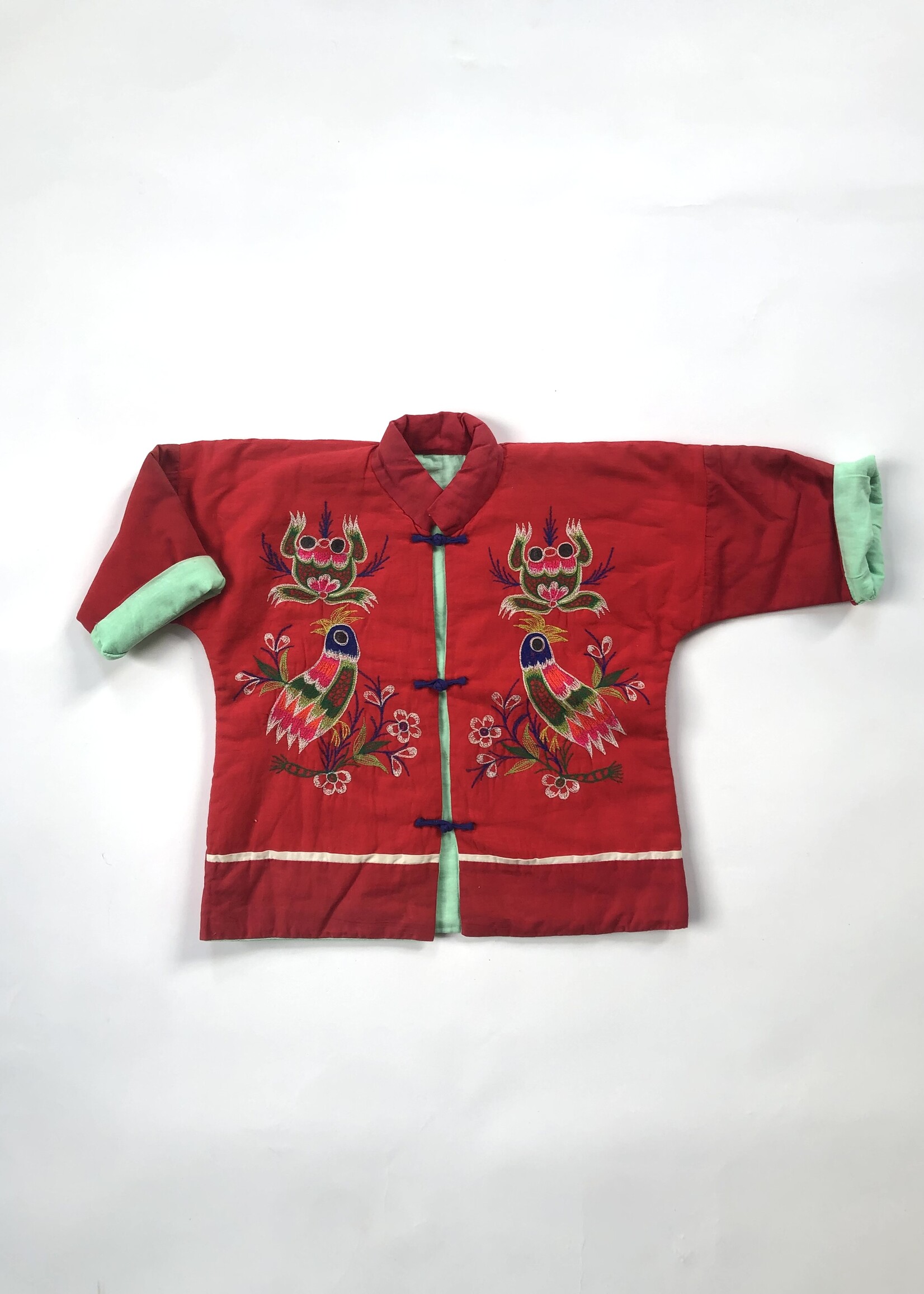 Vintage Embroidered Asian Kimono jacket 2y