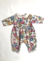 Vintage Flannel floral playsuit 18m