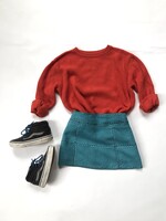 Vintage Faux suede mini skirt 2-3y