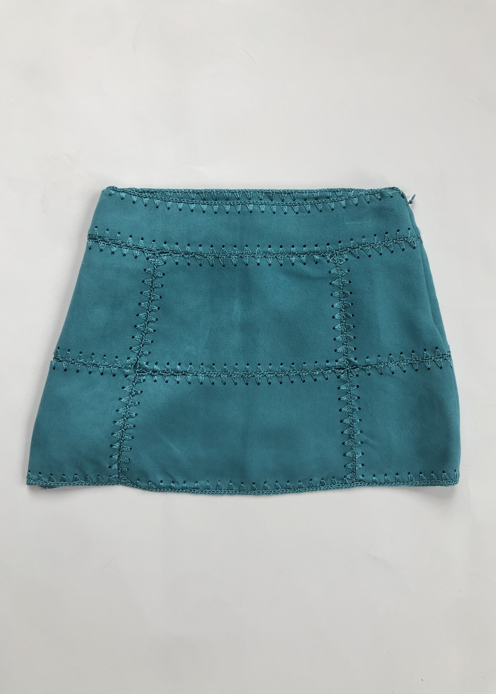 Vintage Faux suede mini skirt 2-3y