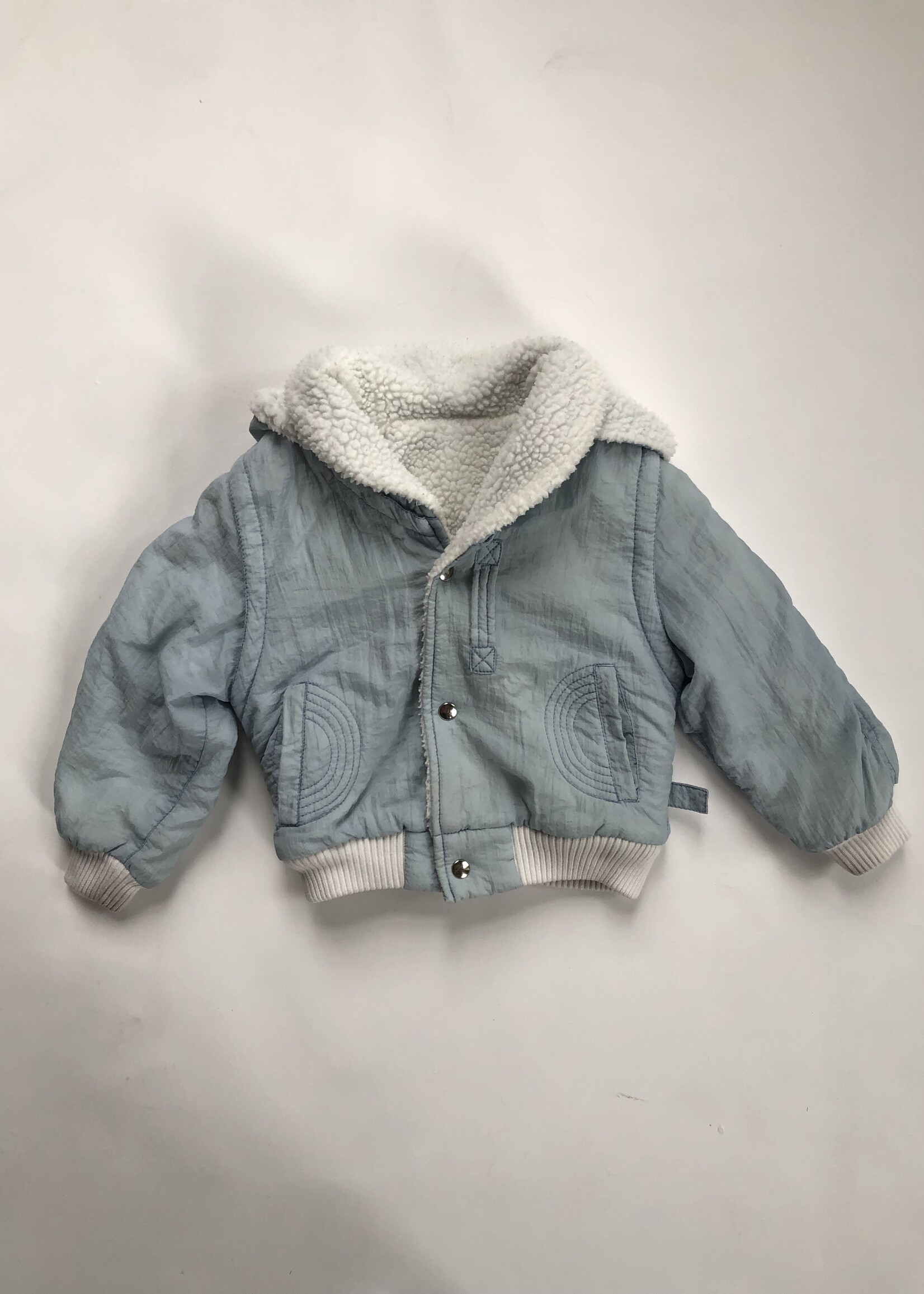 Vintage Light blue sherpa jacket 2y