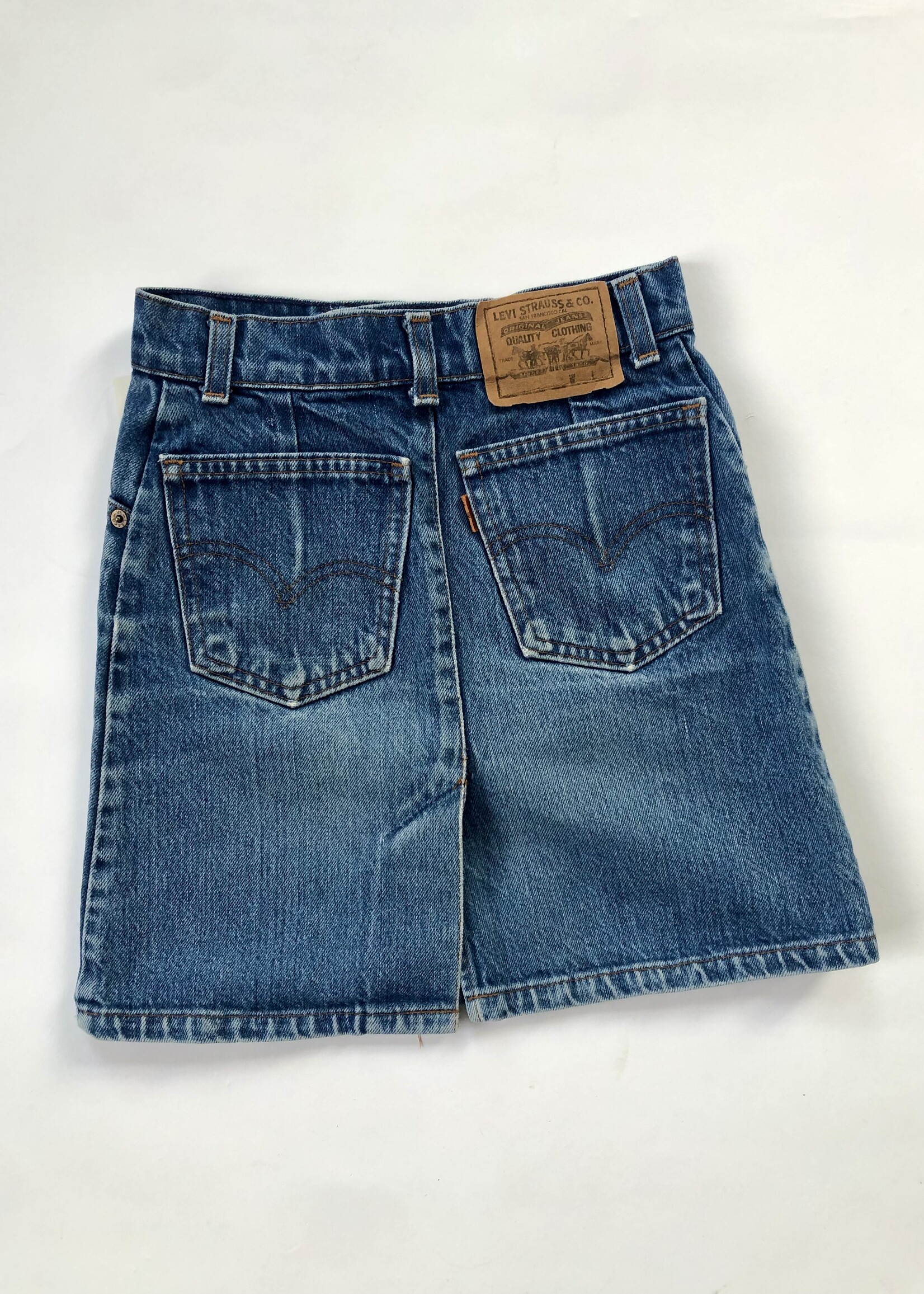 Levi Orange Tab denim skirt 8 9y