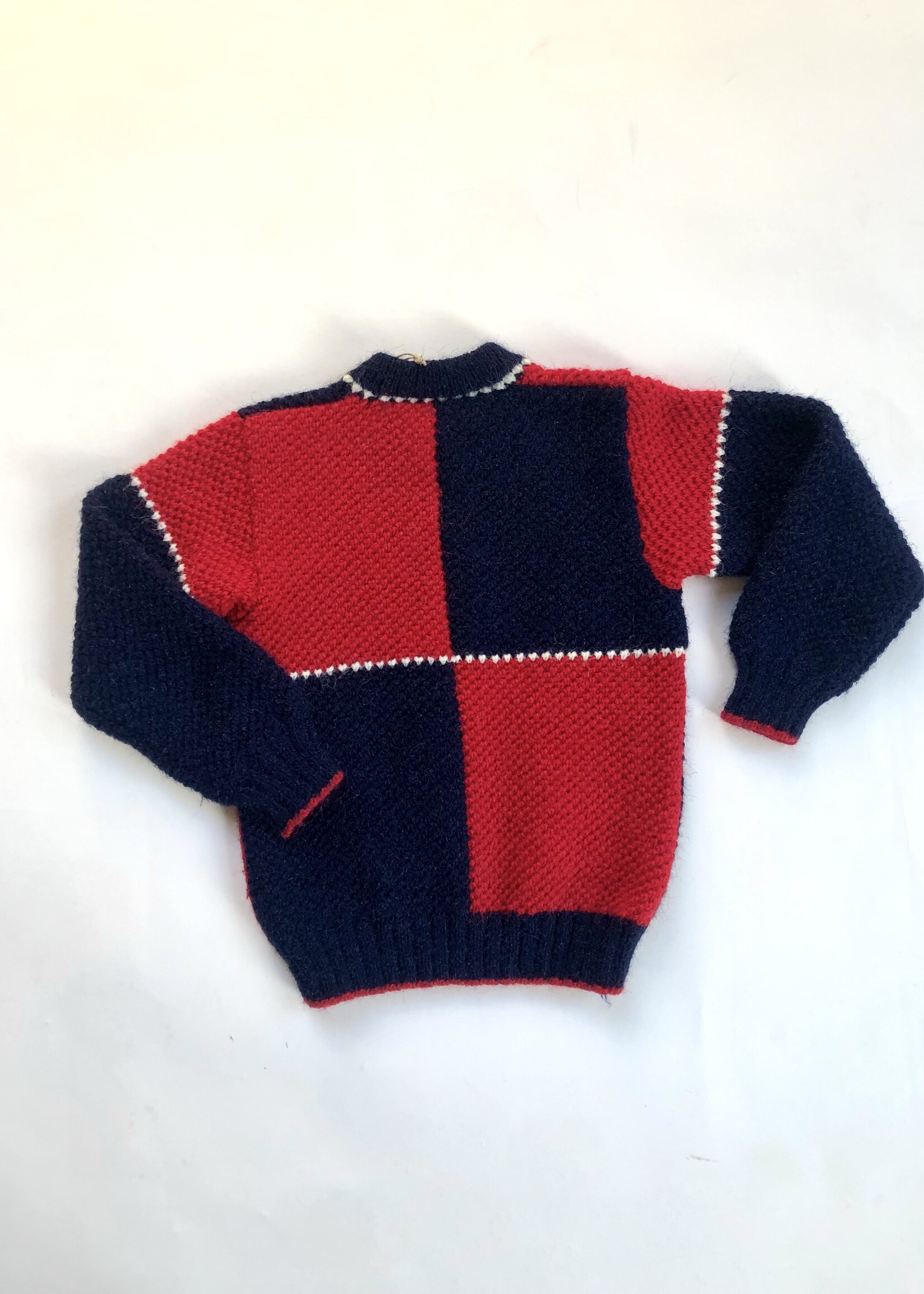 Handmade Red and blue Planet sweater 4y