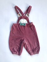 Vintage Old pink bear dungarees 3m