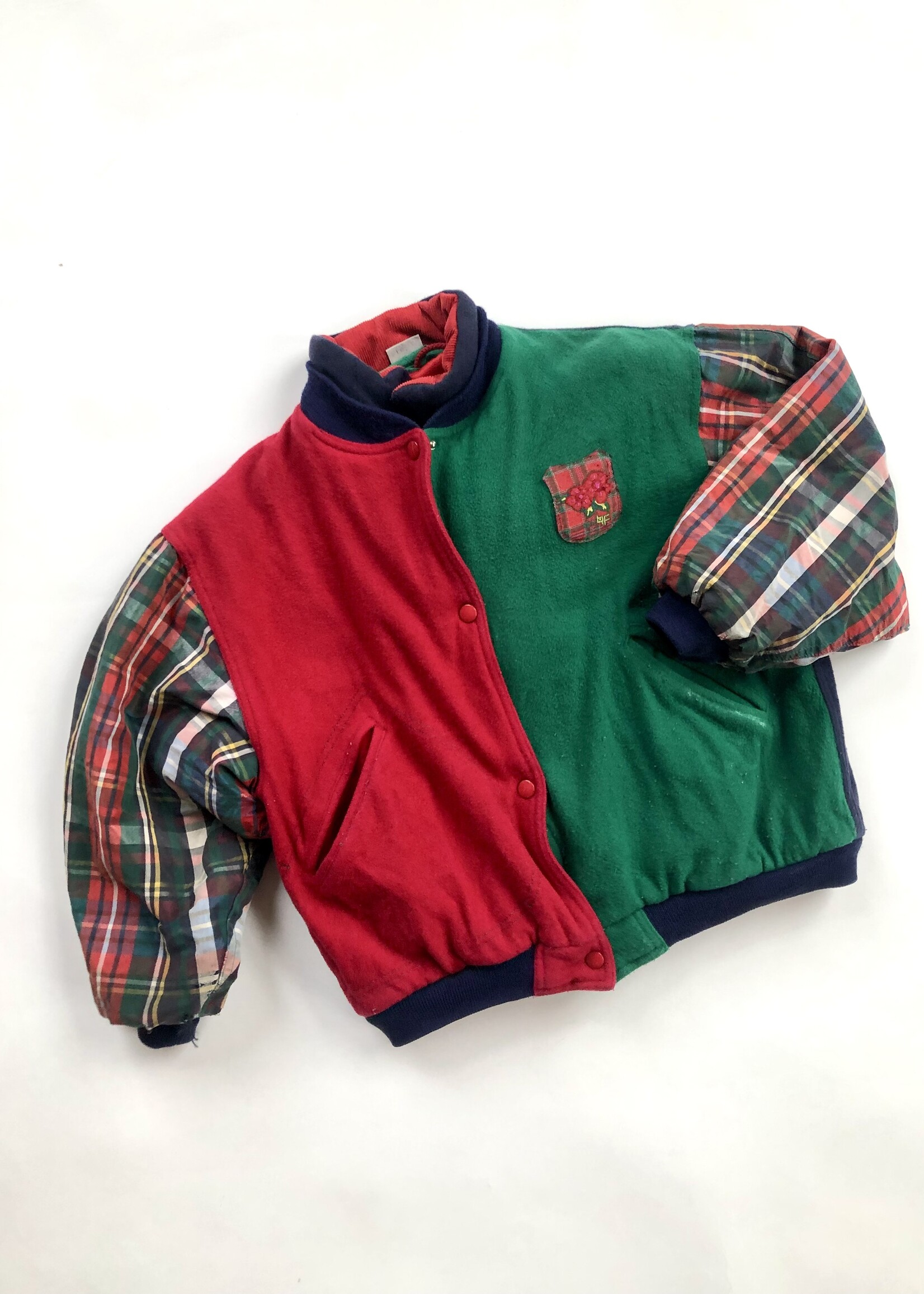 Barbara Farber Colorblock bomber jacket 10-12y