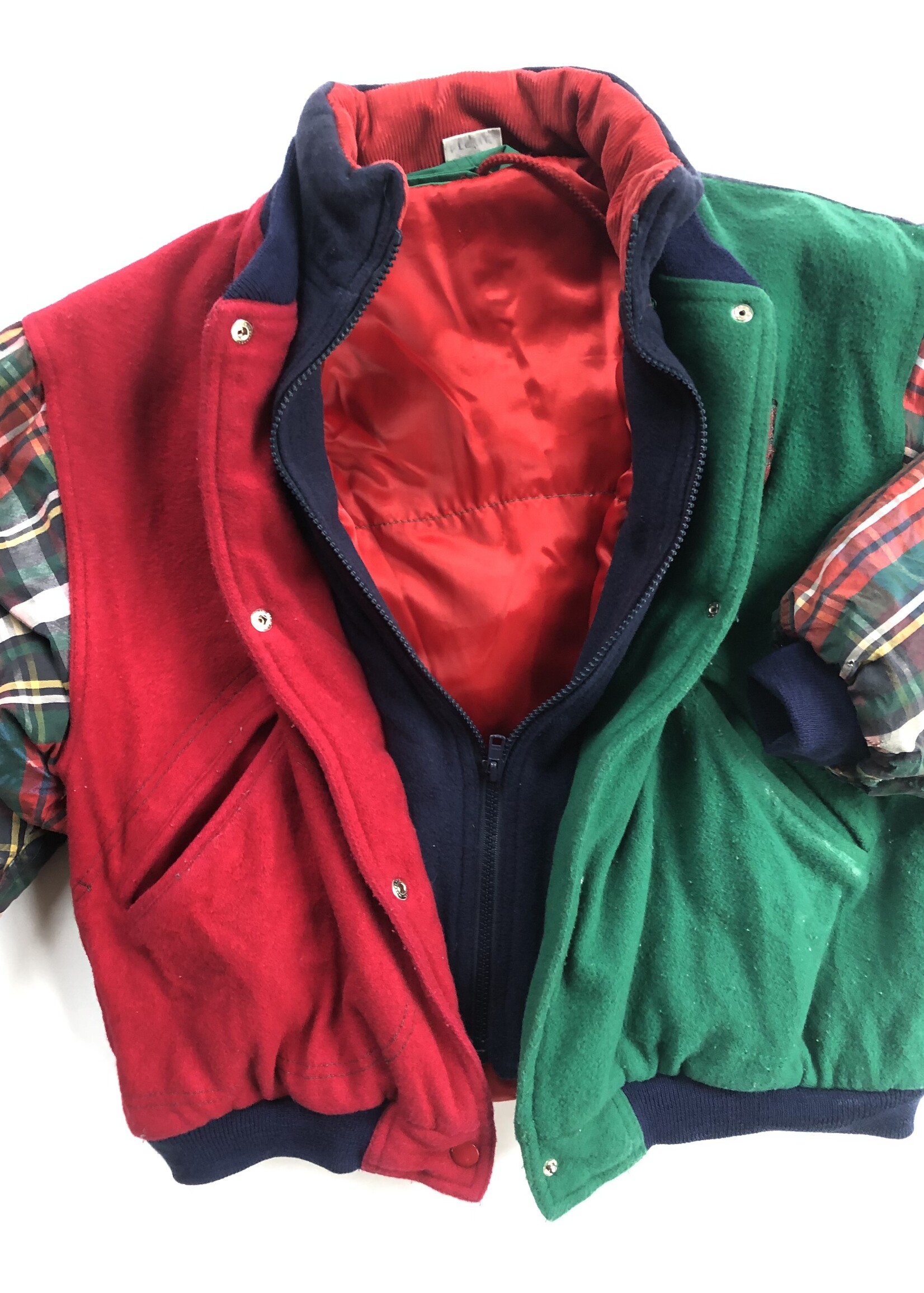 Barbara Farber Colorblock bomber jacket 10-12y