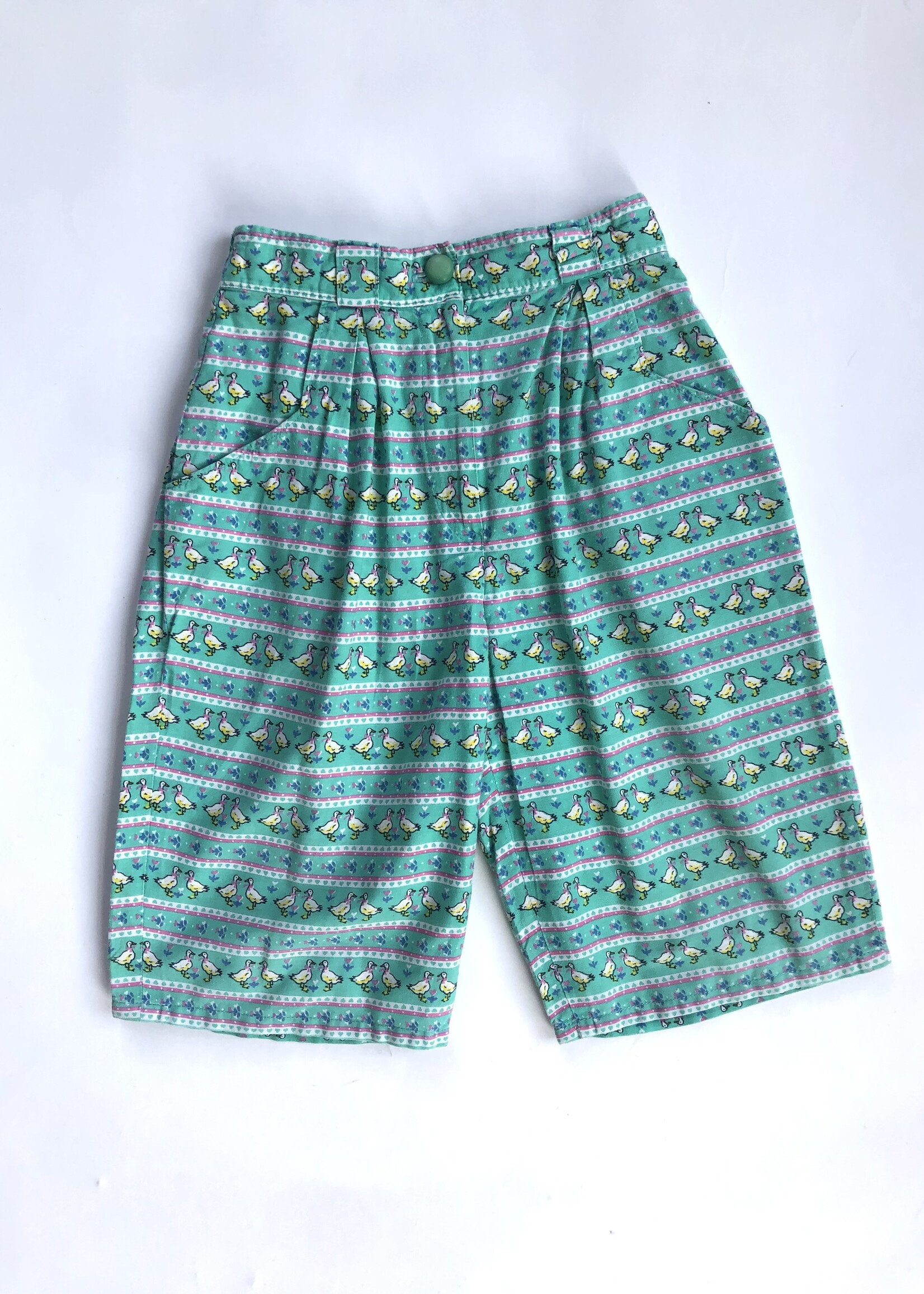 Handmade by Astrid Turquoise Ducks short 5-6y