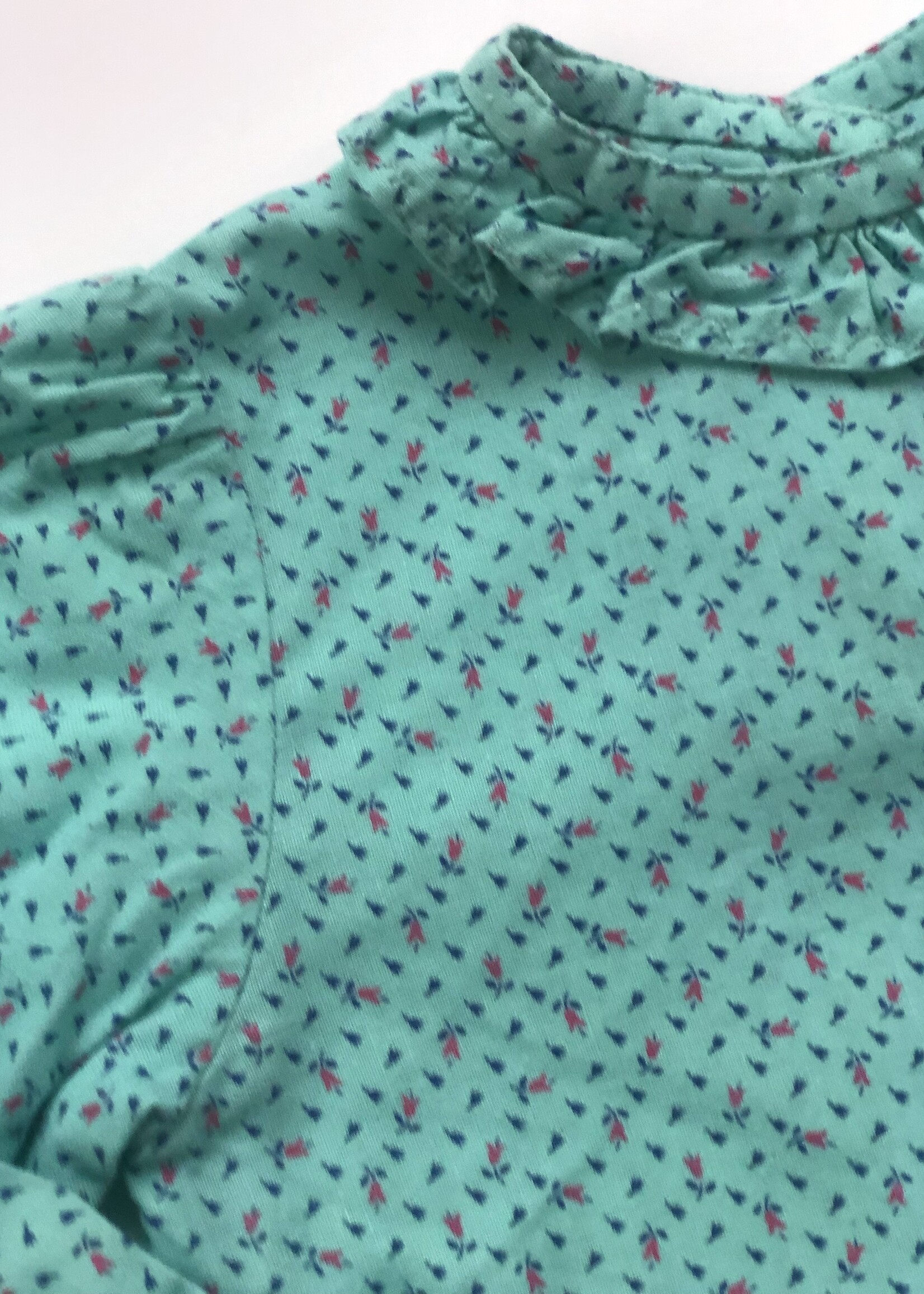 Handmade by Astrid Fuchsia turquoise two piece 12m