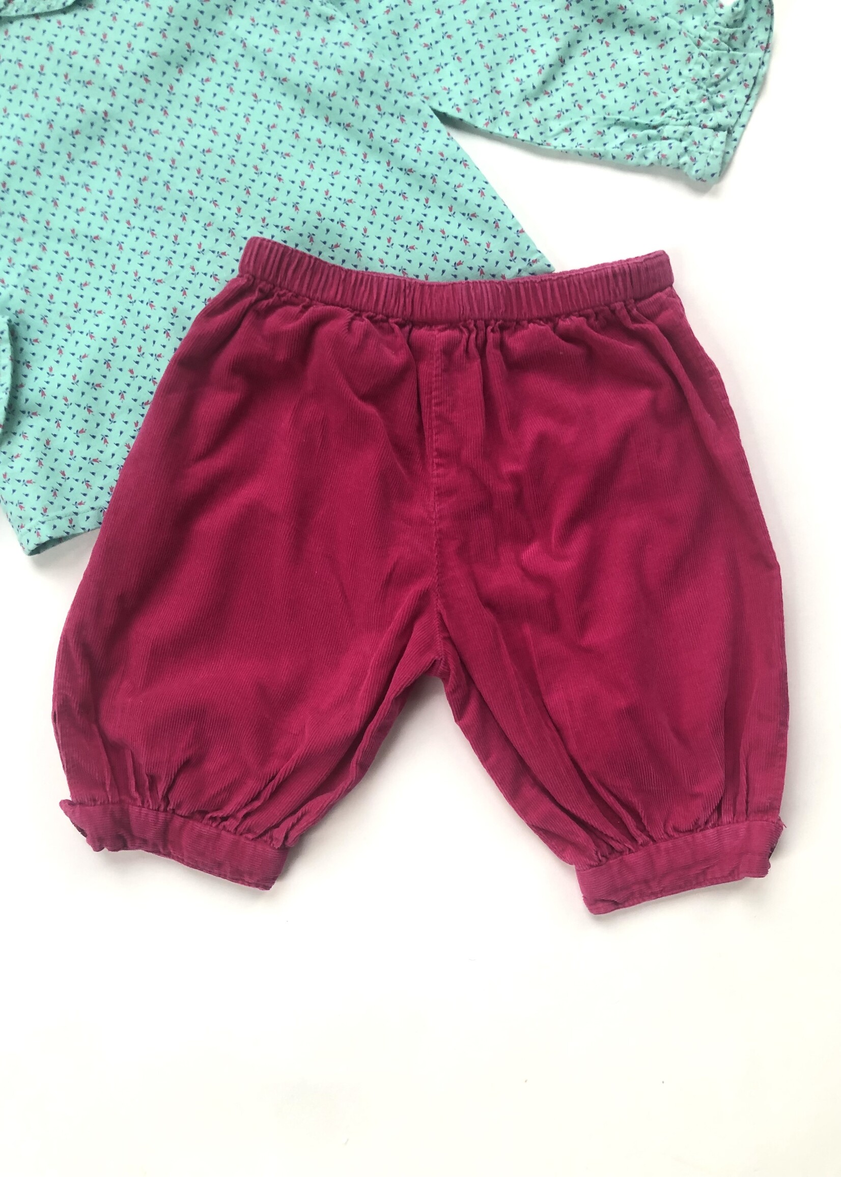 Handmade by Astrid Fuchsia turquoise two piece 12m