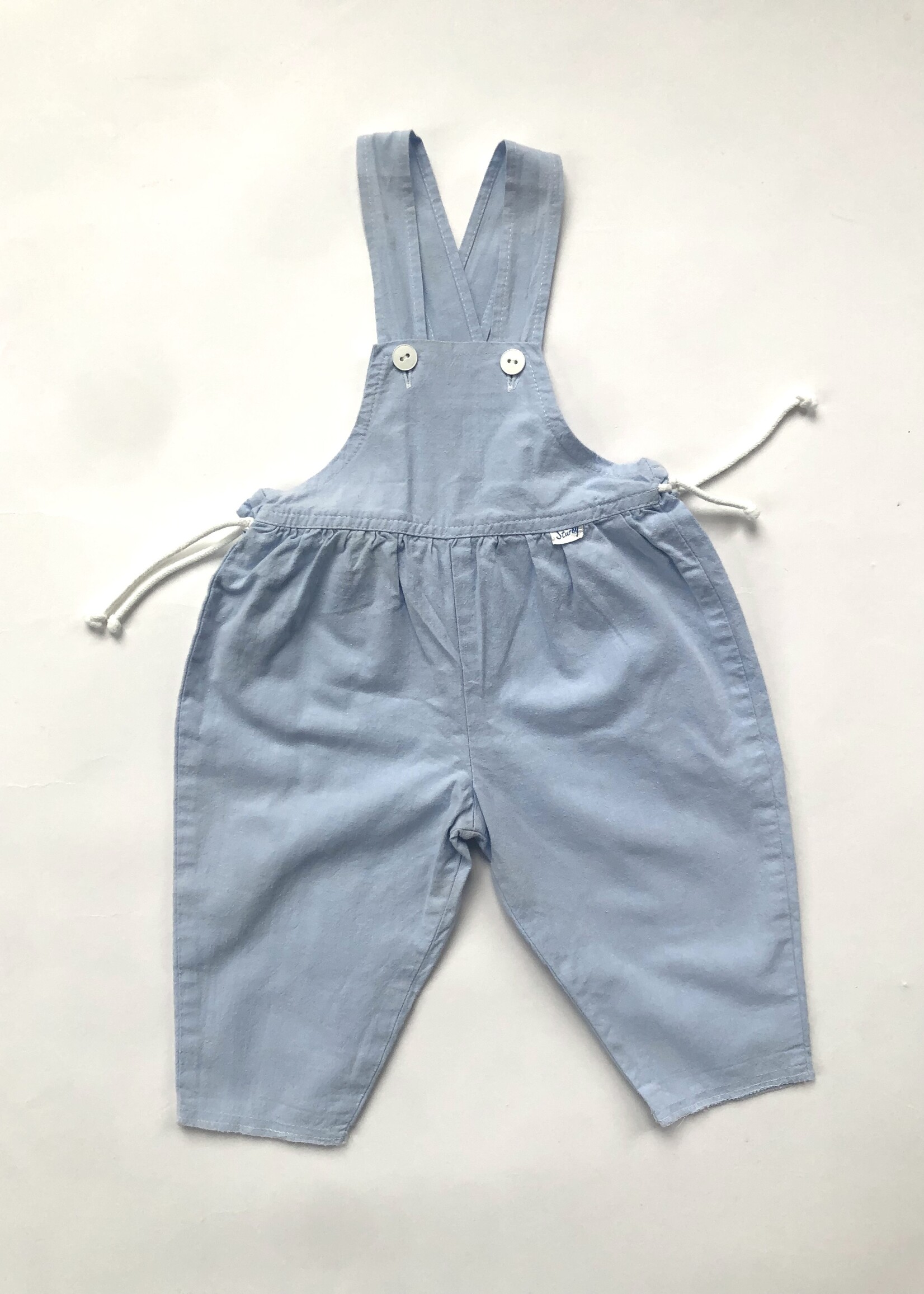 Vintage Light blue dungarees 3m