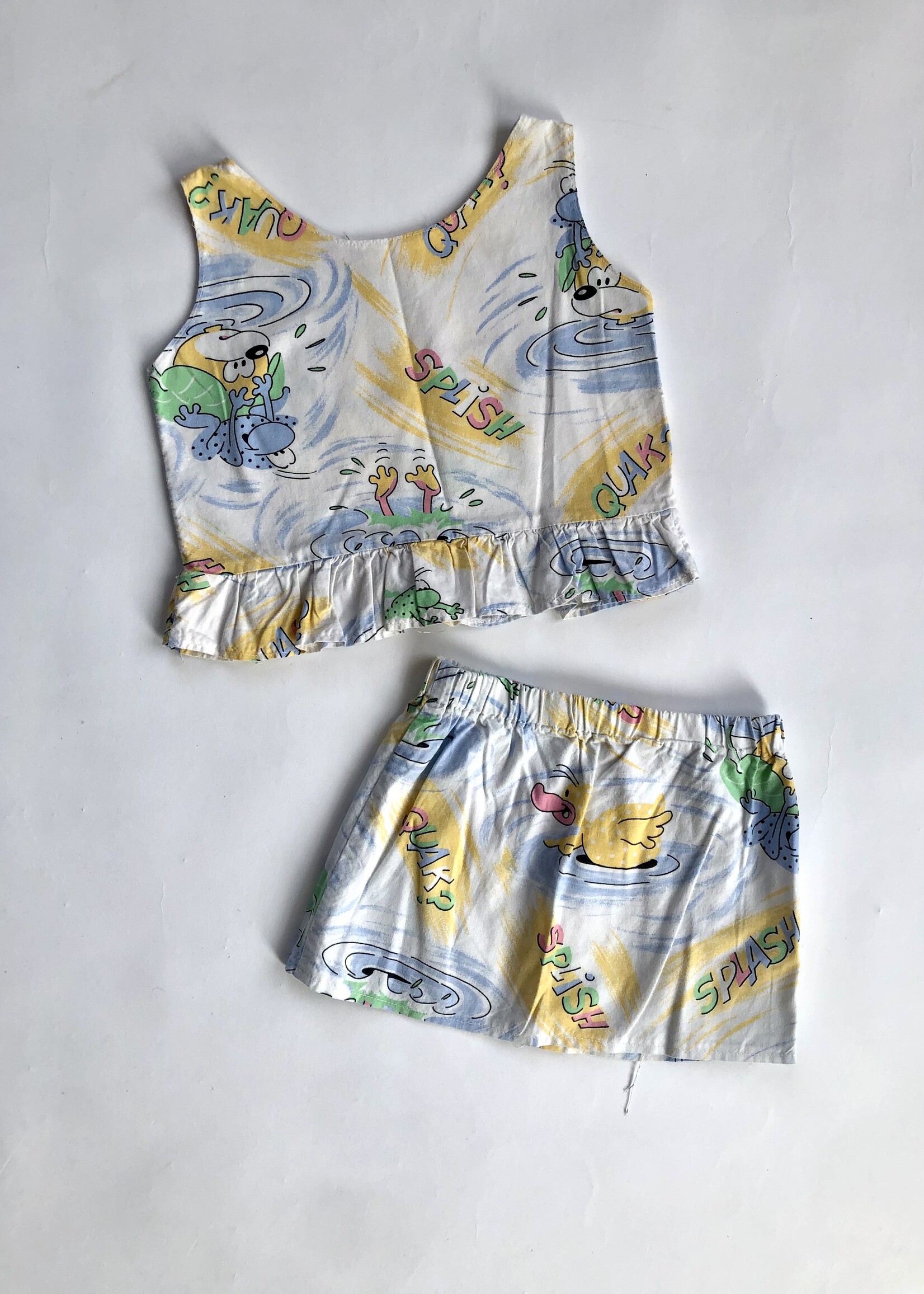 Handmade Splish Splash two piece 2-3y
