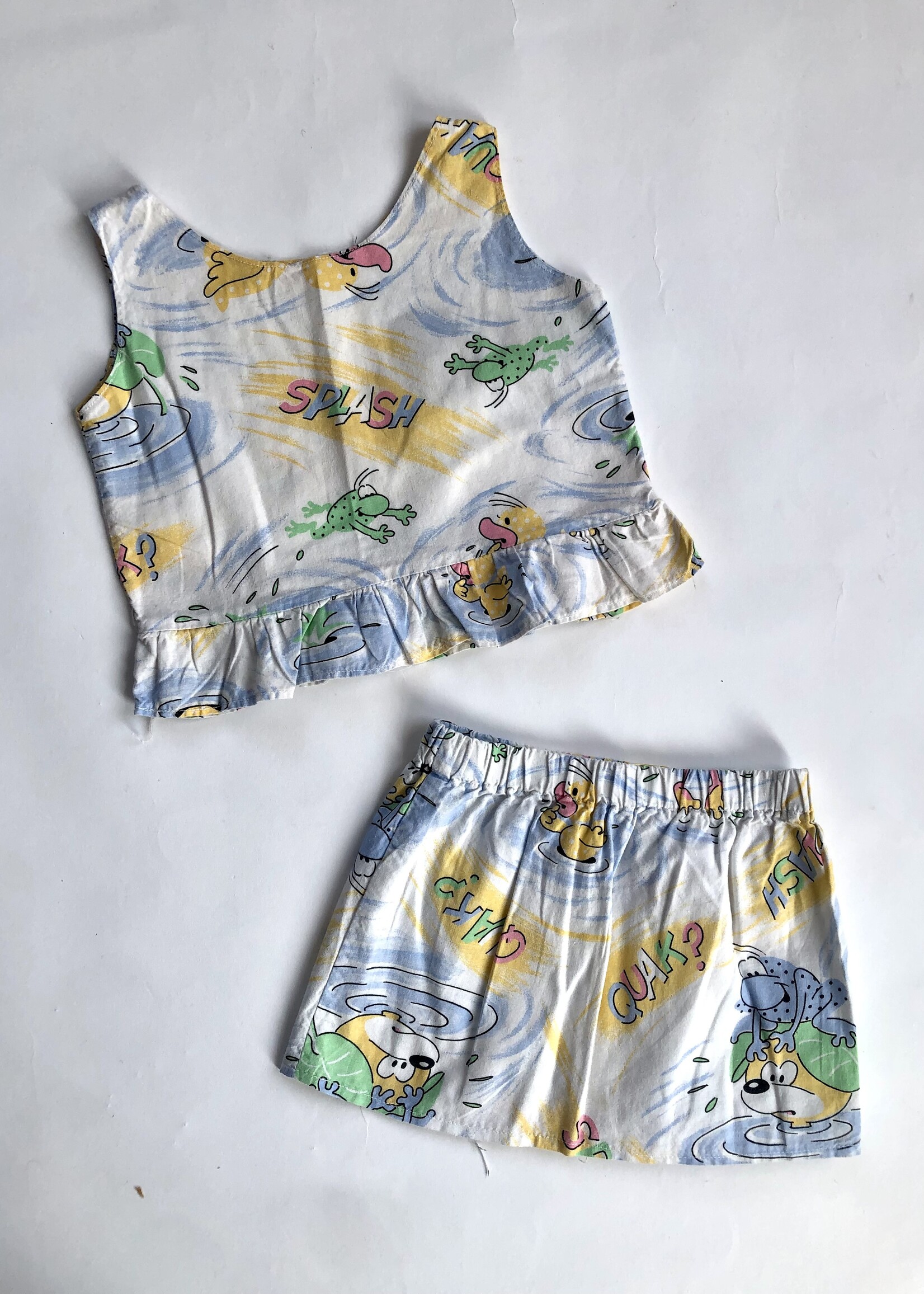 Handmade Splish Splash two piece 2-3y