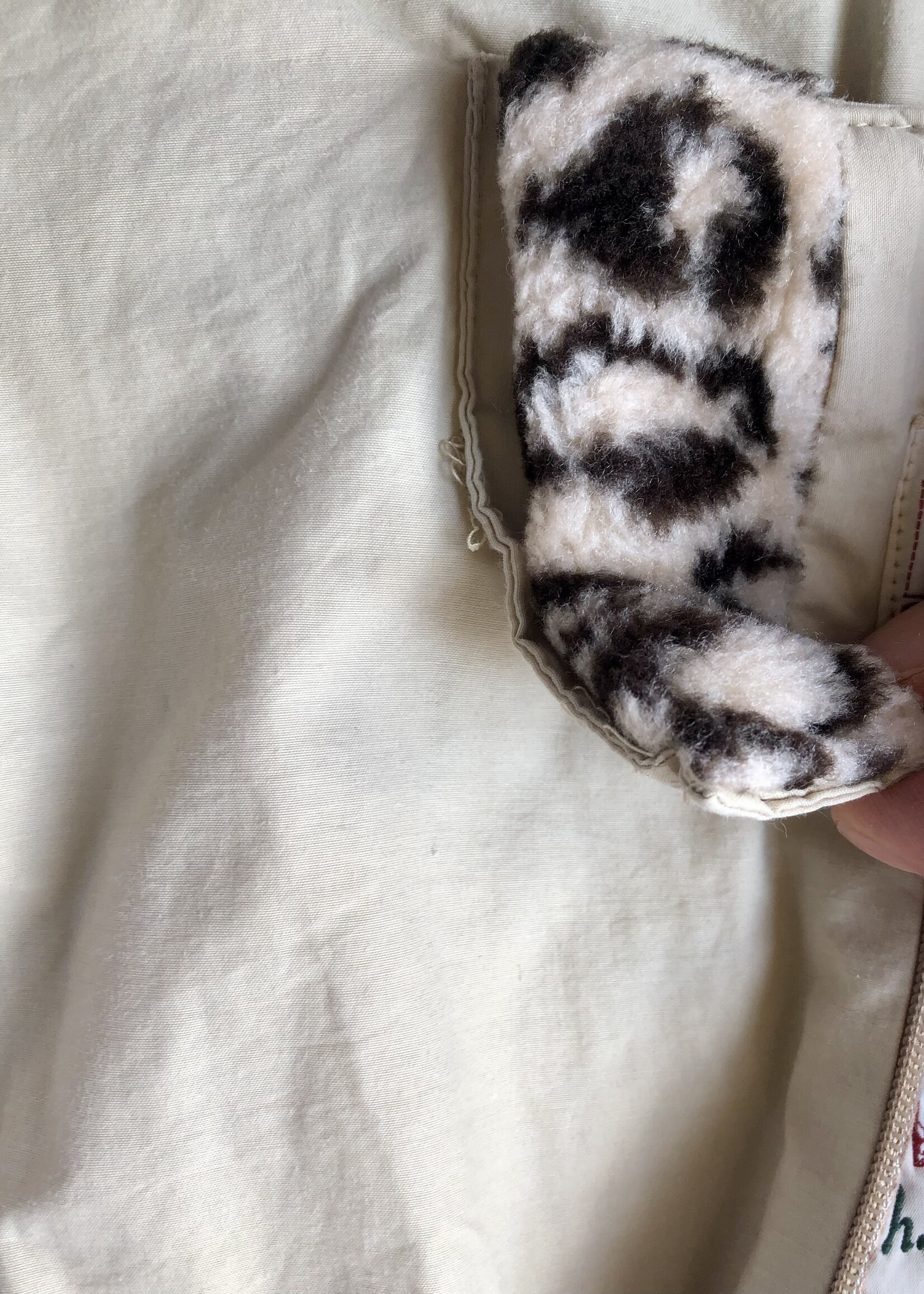 Vintage Sandy leopard wintersuit 18m