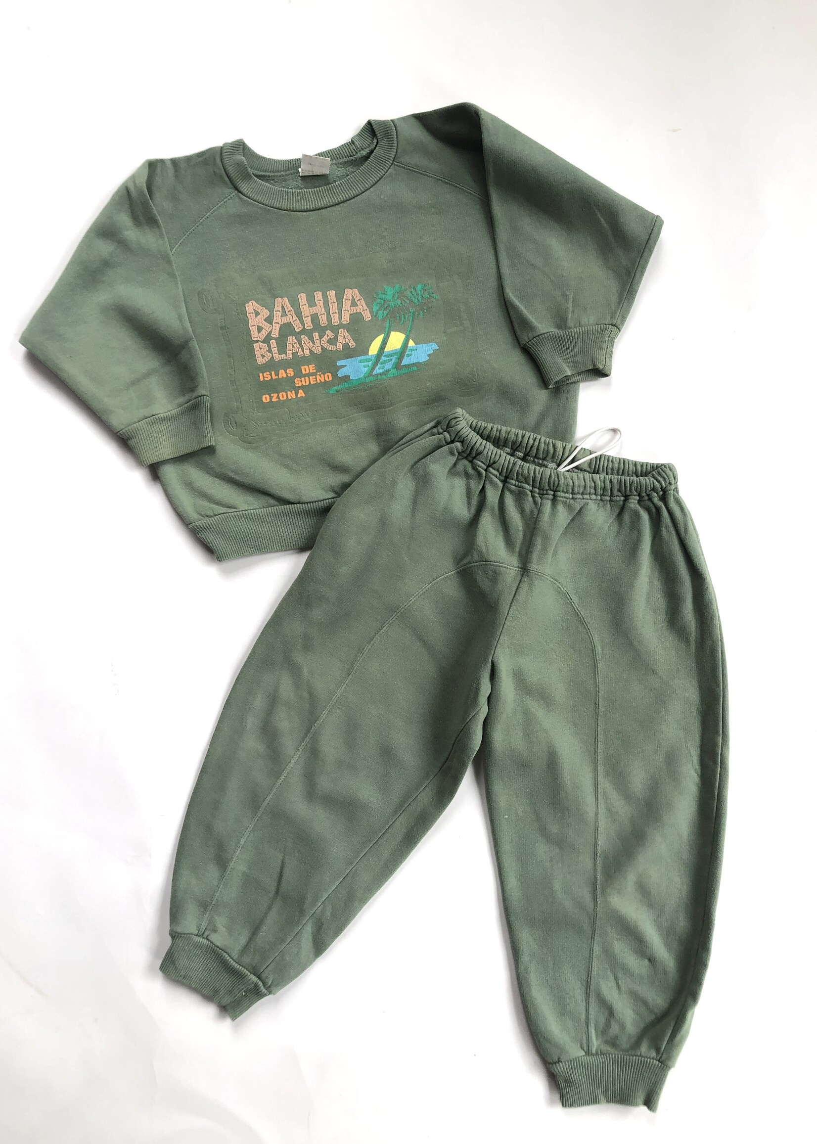 Vintage Bahia Blanca boxy jogging set 3-4y
