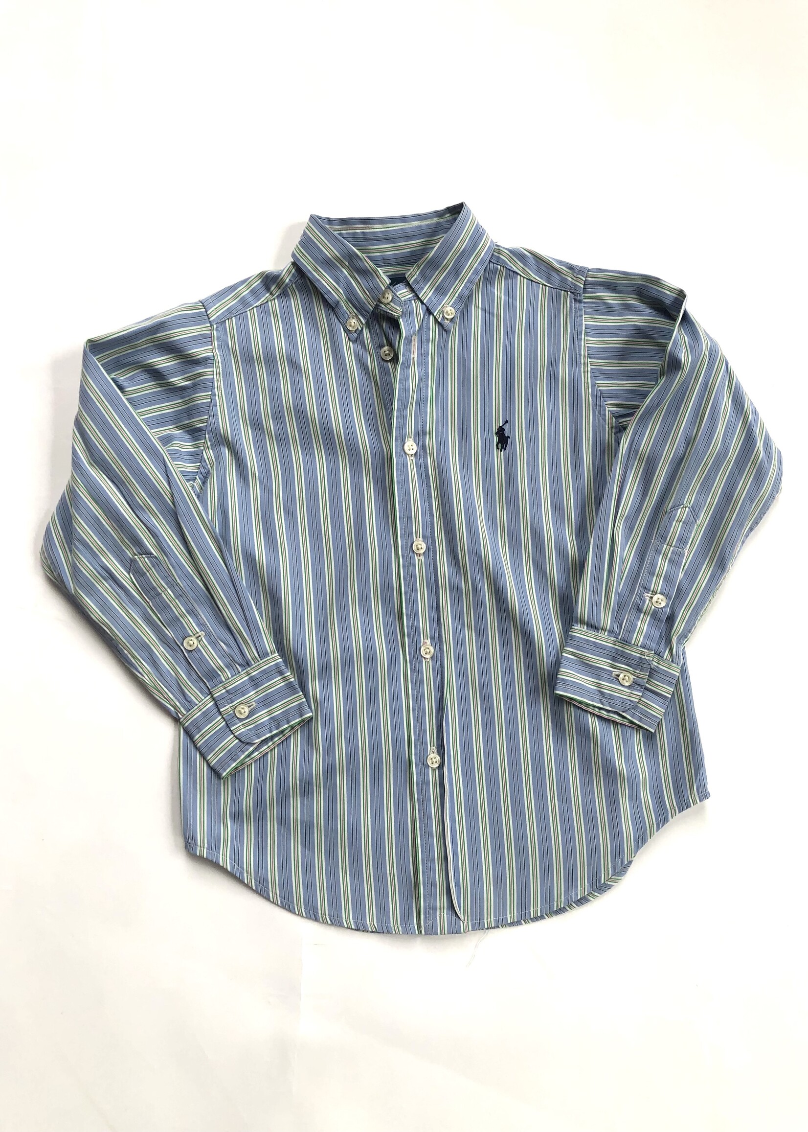 Ralph Lauren Blue striped blouse 4y