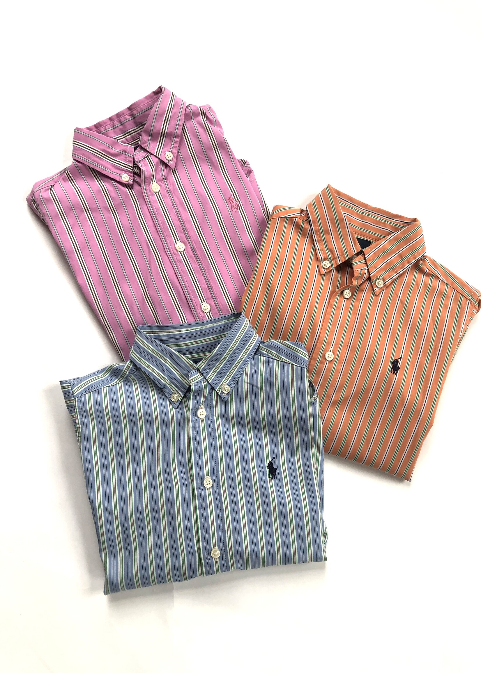 Ralph Lauren Blue striped blouse 4y