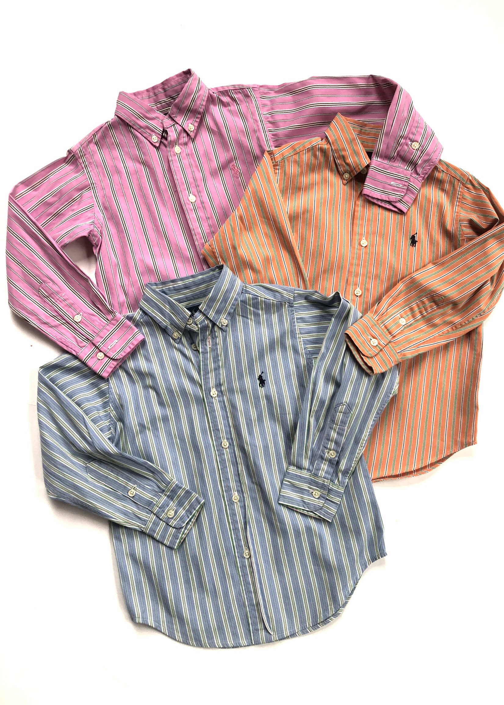 Ralph Lauren Blue striped blouse 4y
