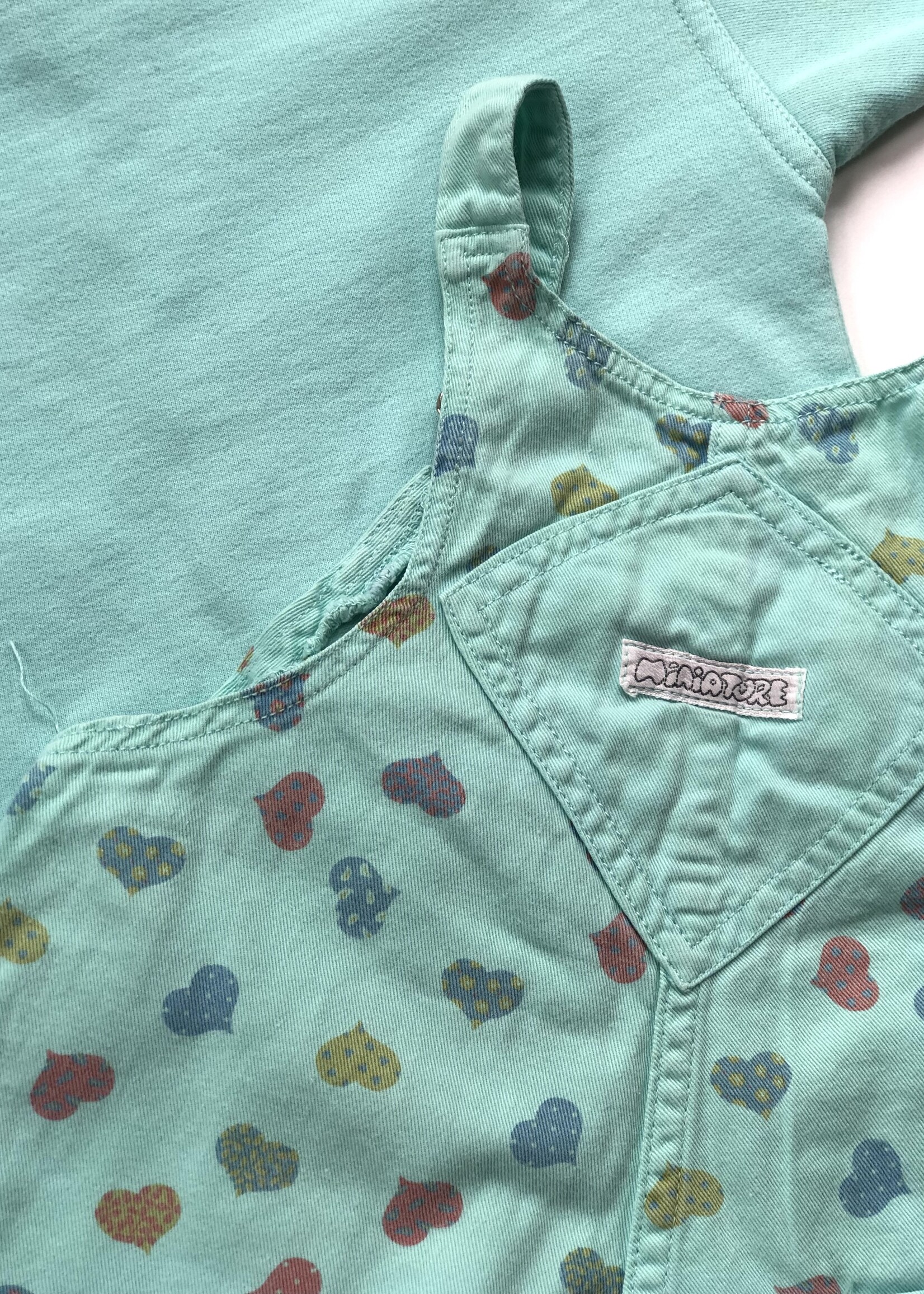 Vintage Turquoise hearted Love Story two piece 18-24m