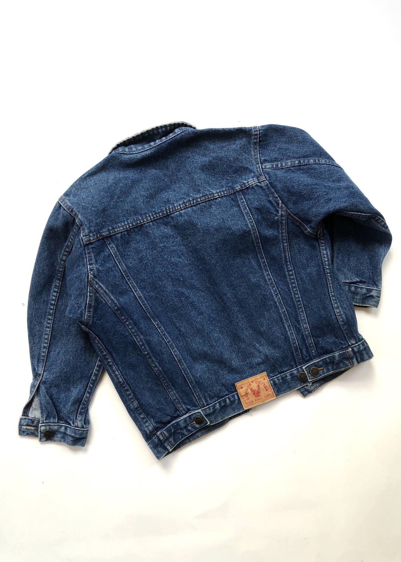 Vintage Denim floral jacket 10y