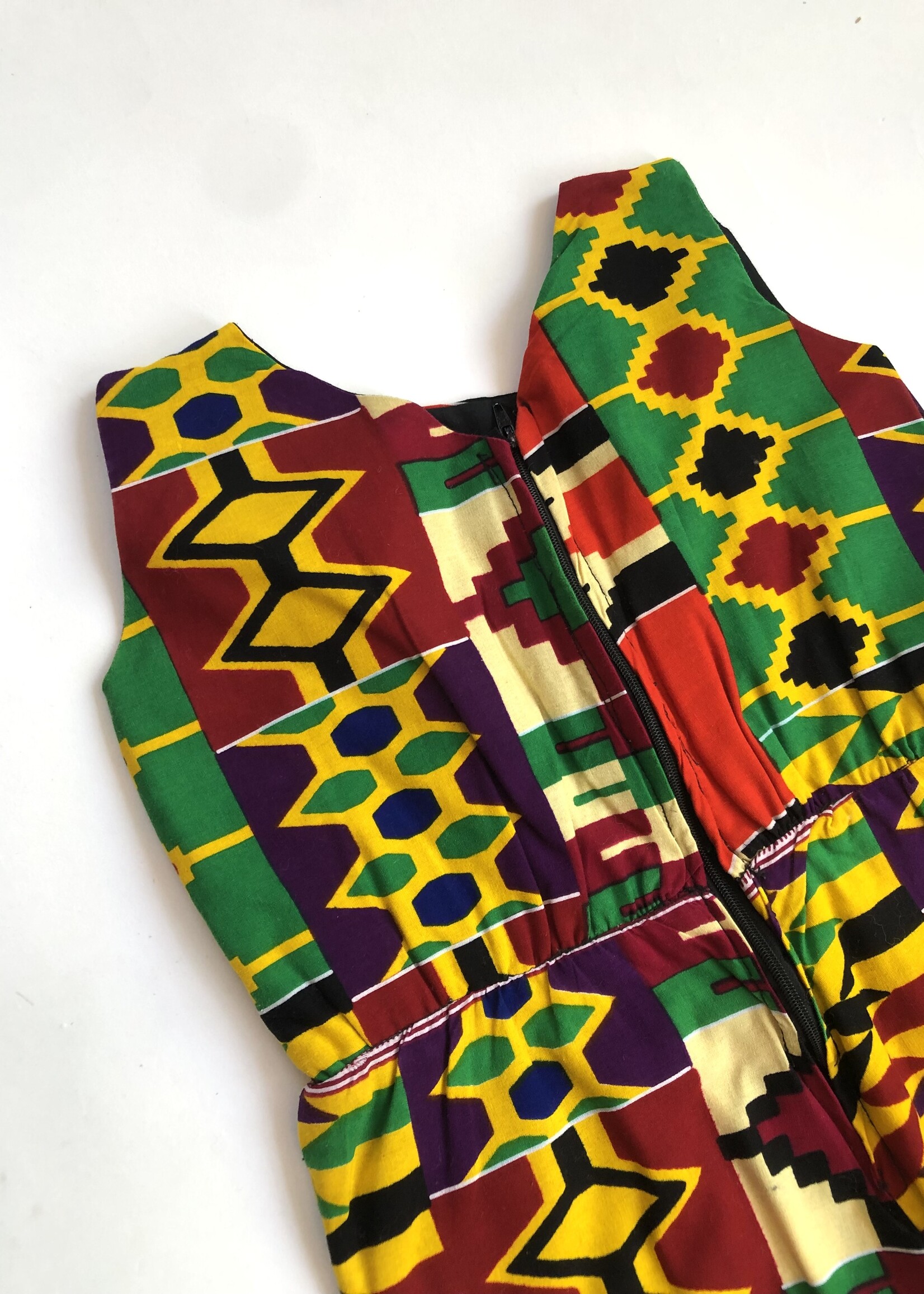 Handmade African playsuit 5-6y