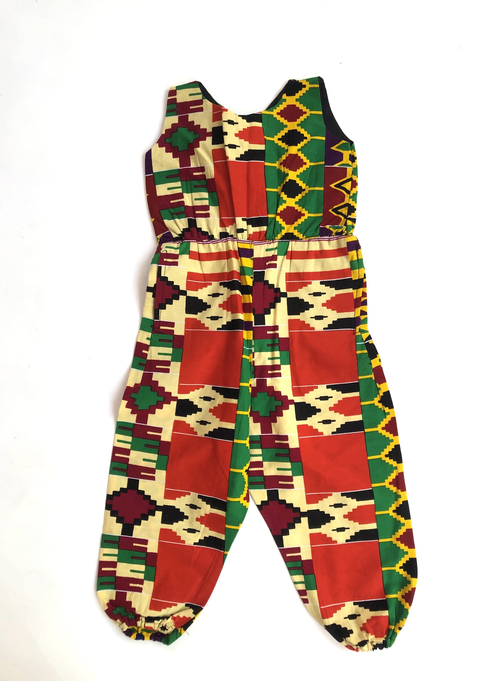 Handmade African playsuit 5-6y