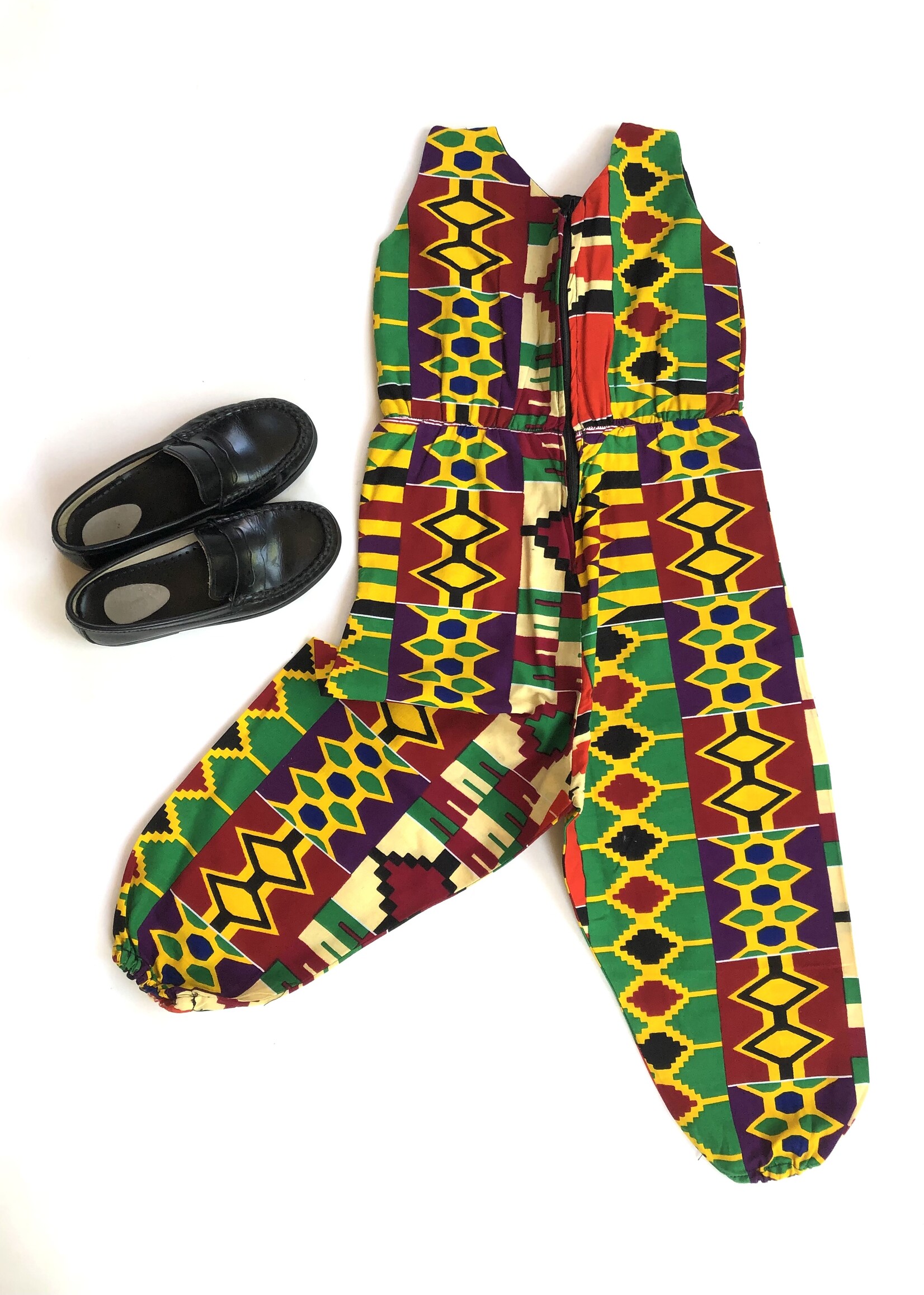 Handmade African playsuit 5-6y