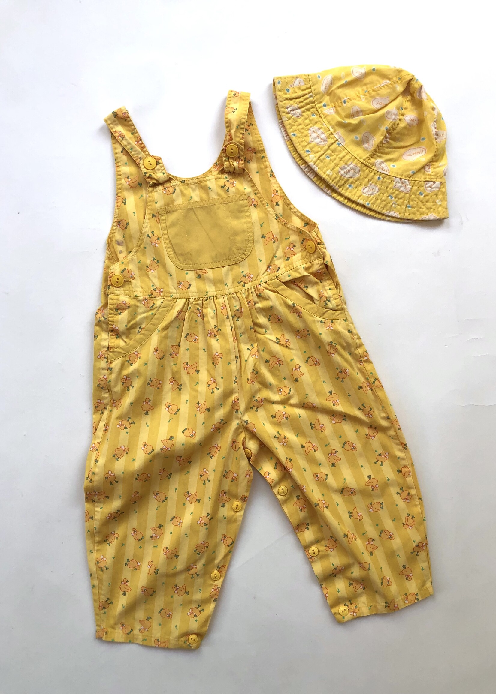 Vintage Yellow baby hat  0-1y
