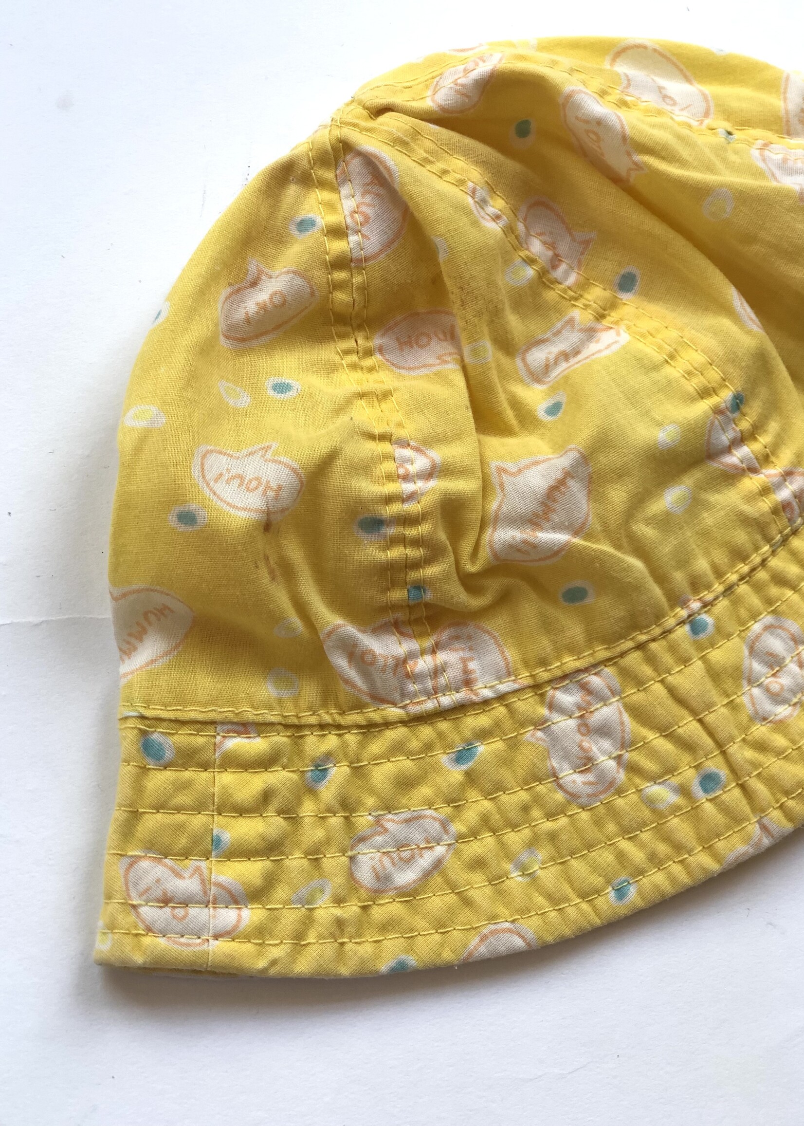 Vintage Yellow baby hat  0-1y
