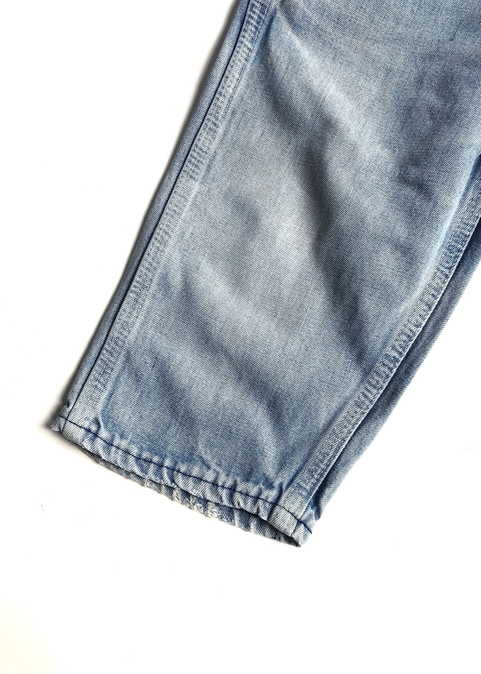 OshKosh USA Light Wash Denim Dungarees 18m