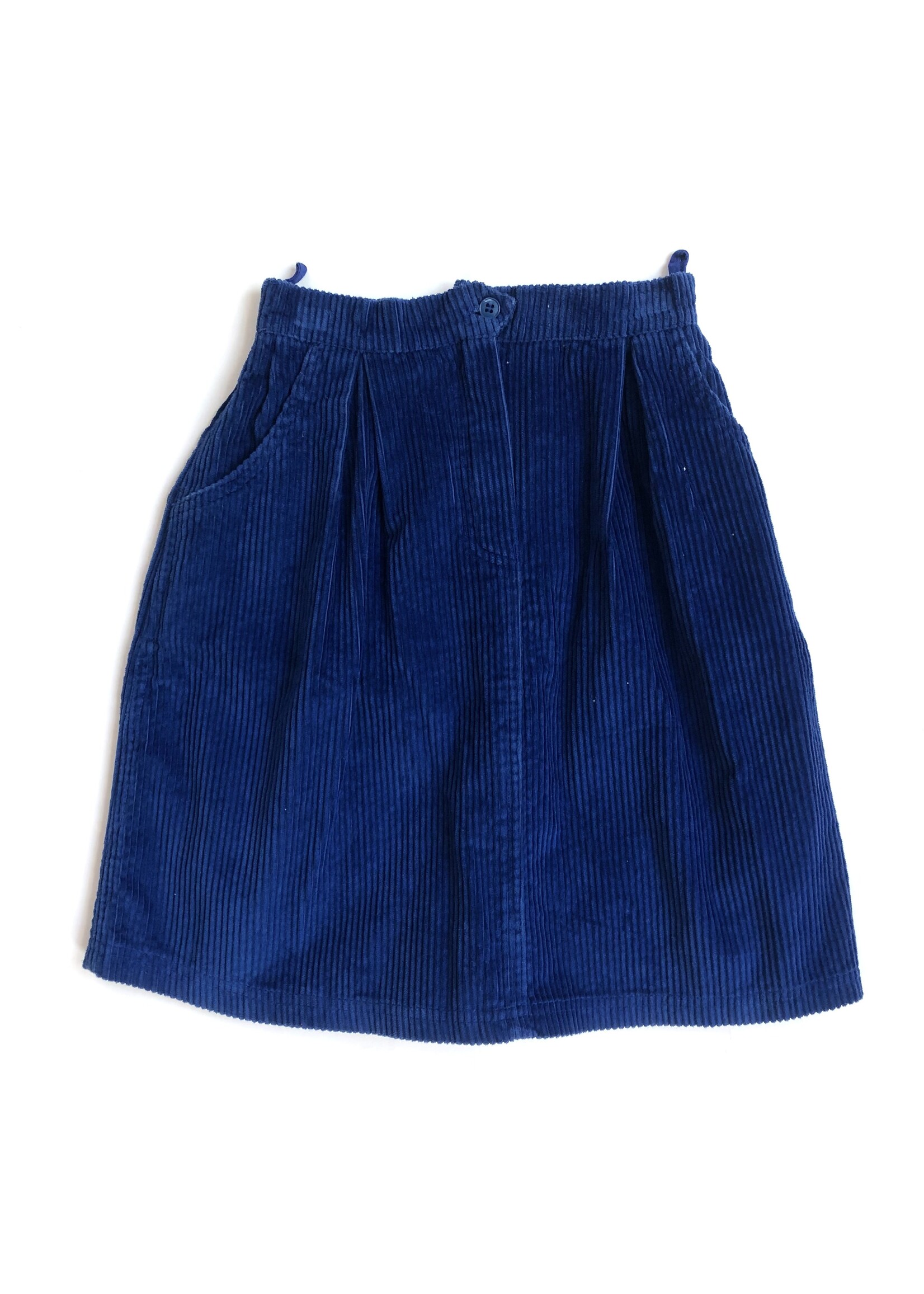 Vintage Cobalt blue velvet skirt 10y