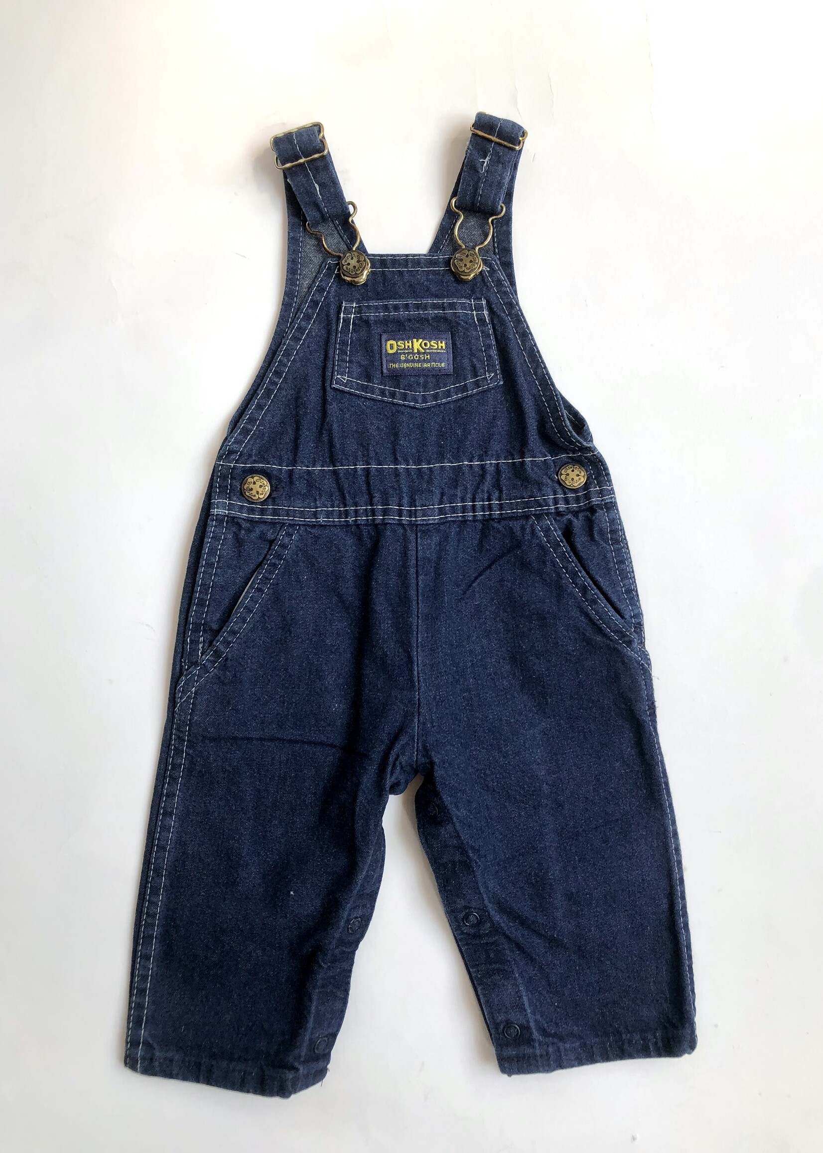 OshKosh USA Dank Denim Dungarees 6m