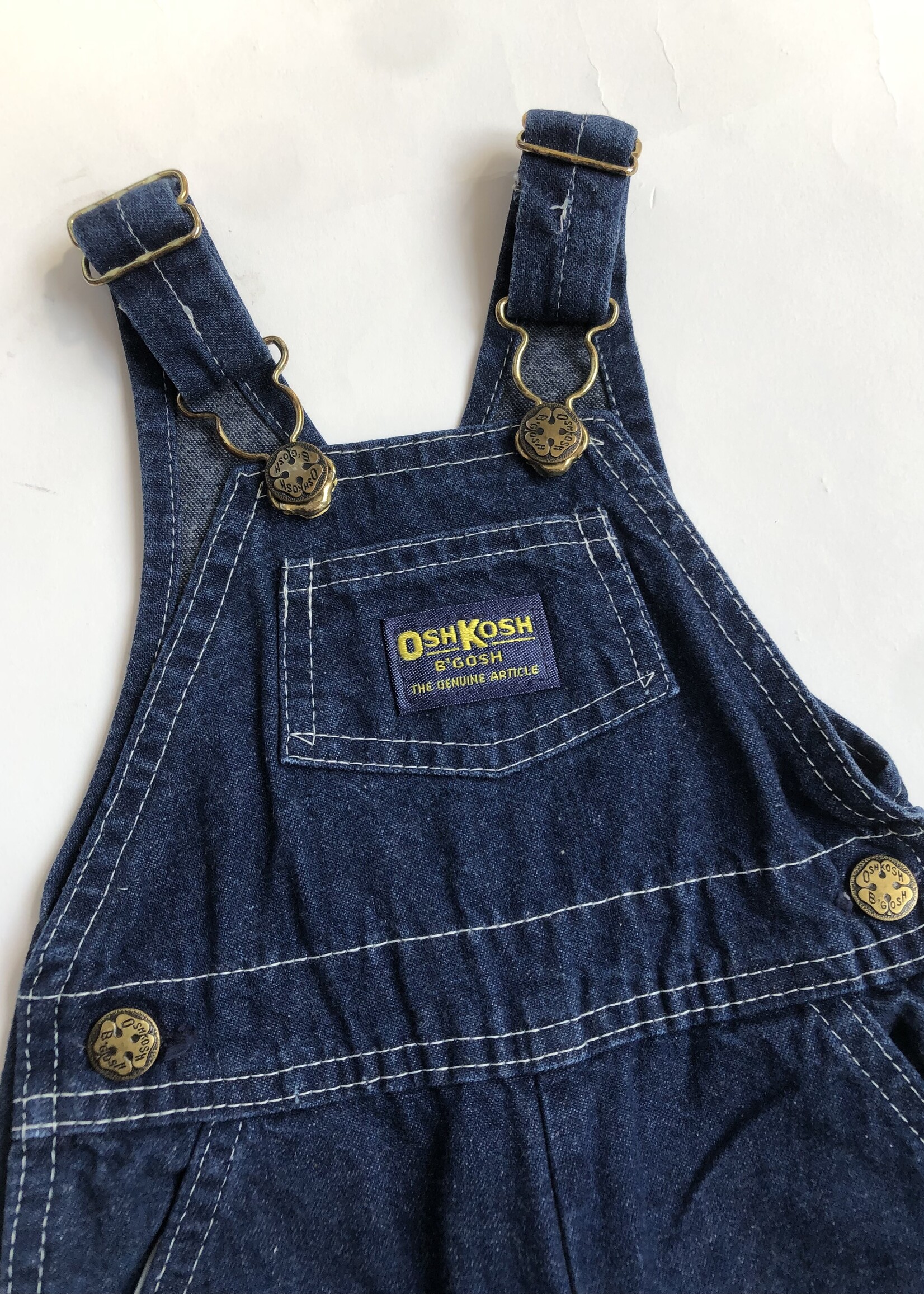 OshKosh USA Dank Denim Dungarees 6m