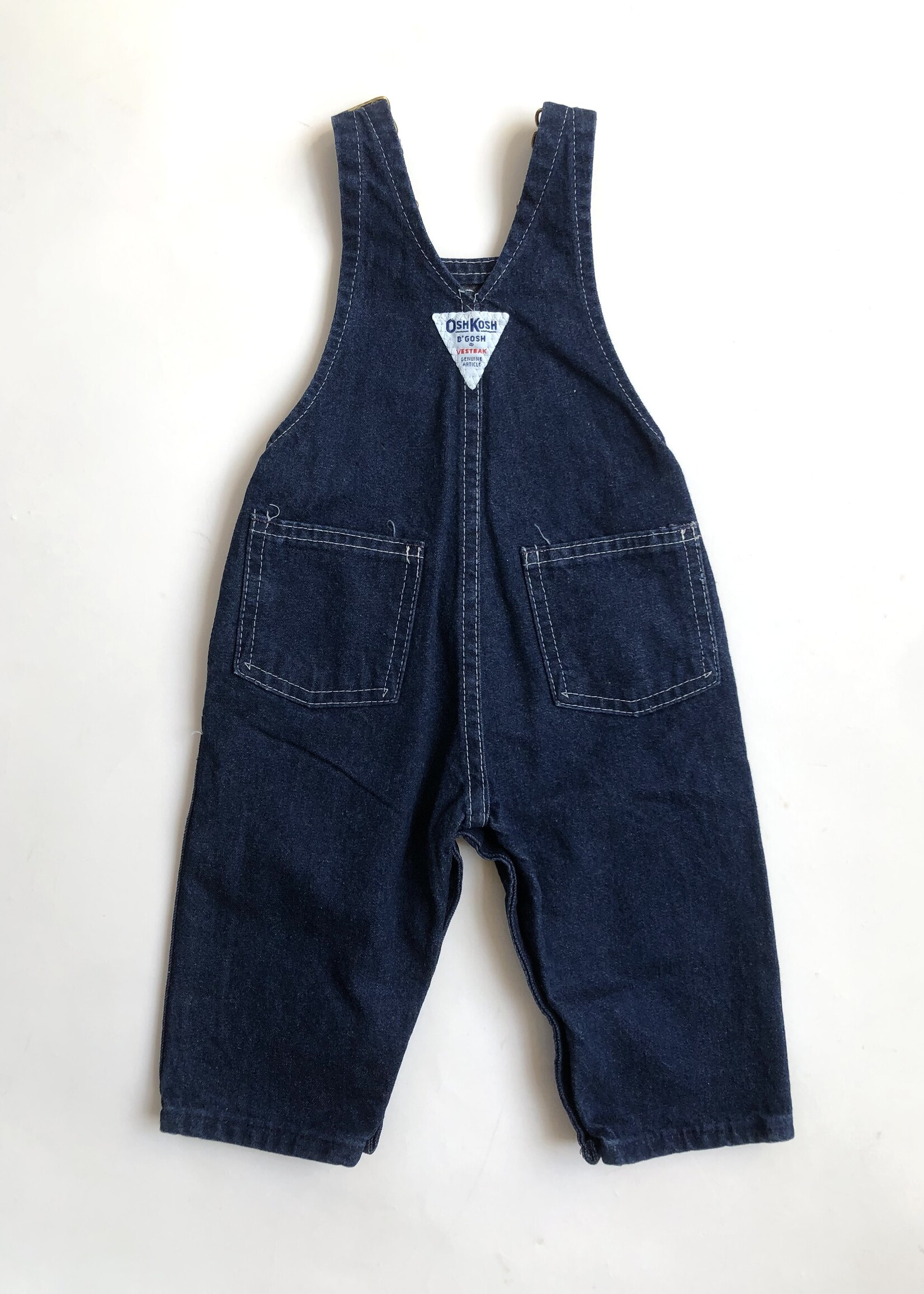 OshKosh USA Dank Denim Dungarees 6m