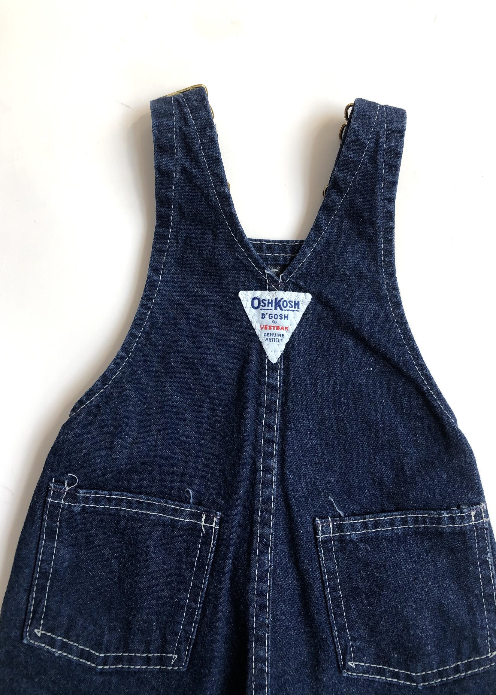 OshKosh USA Dank Denim Dungarees 6m