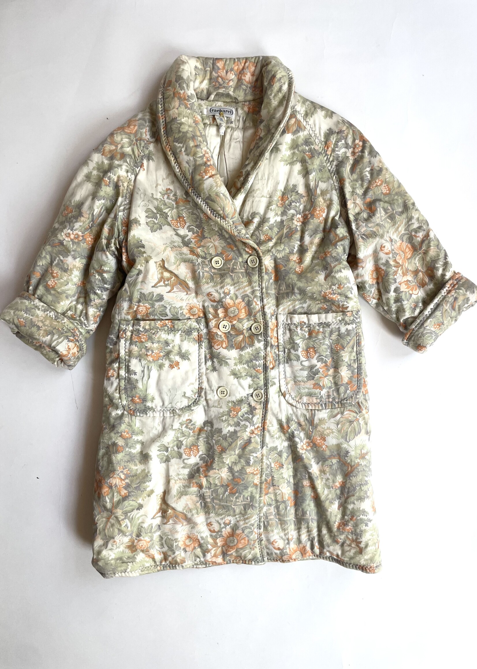 Cacharel Foxy Forest  silky lined coat 8y