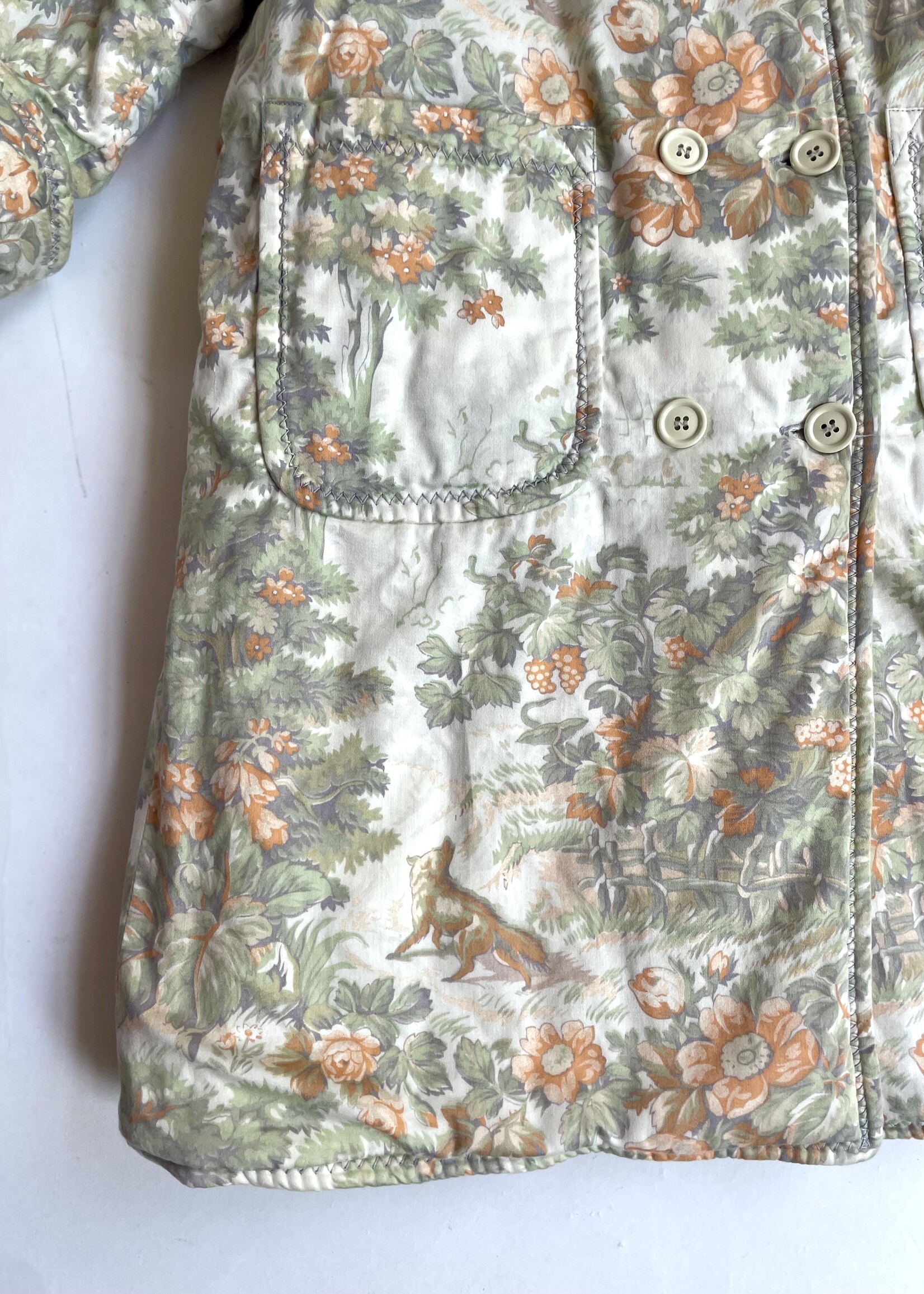 Cacharel Foxy Forest  silky lined coat 8y