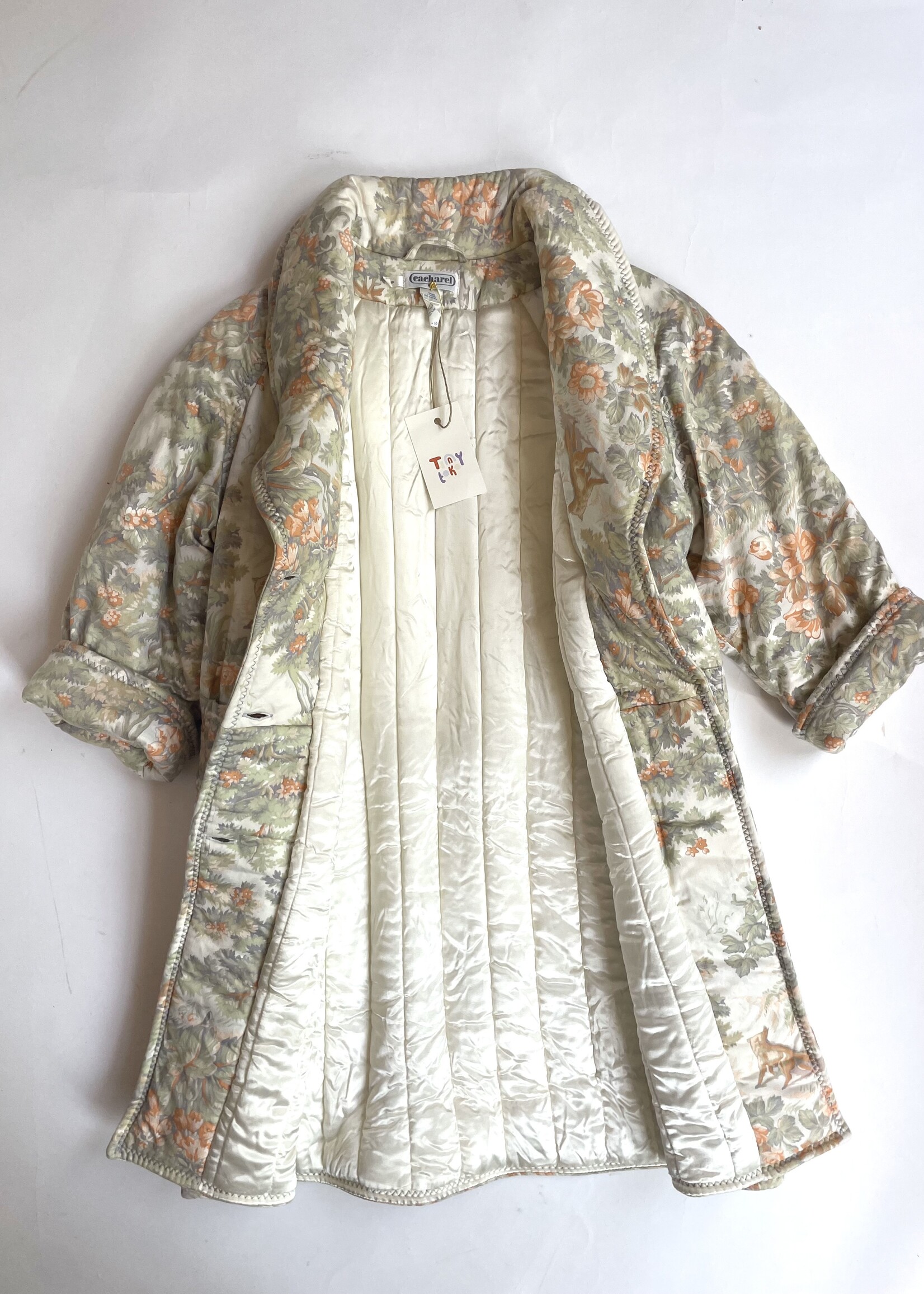 Cacharel Foxy Forest  silky lined coat 8y