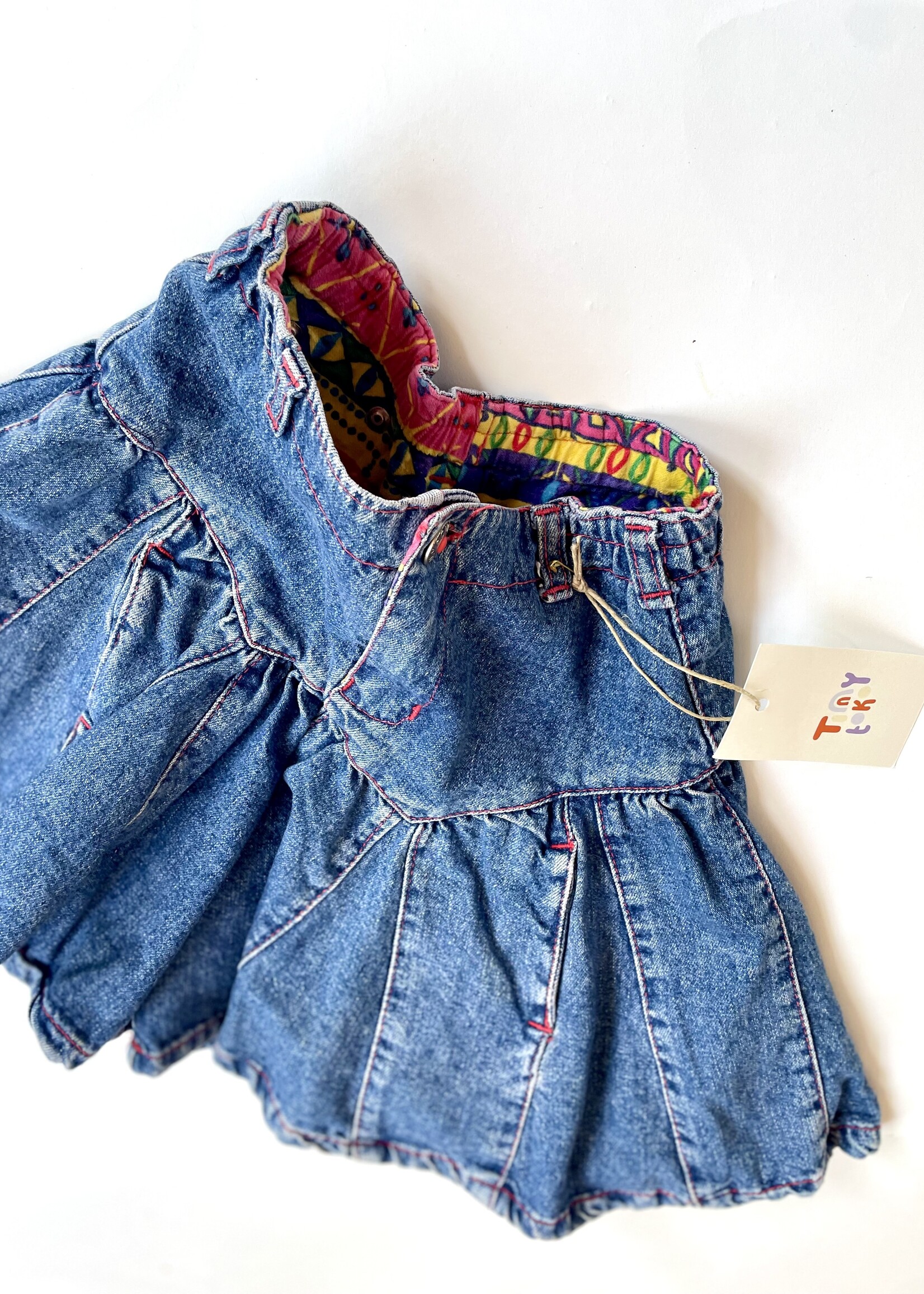 Oilily Wide flowy denim skort 4-6y