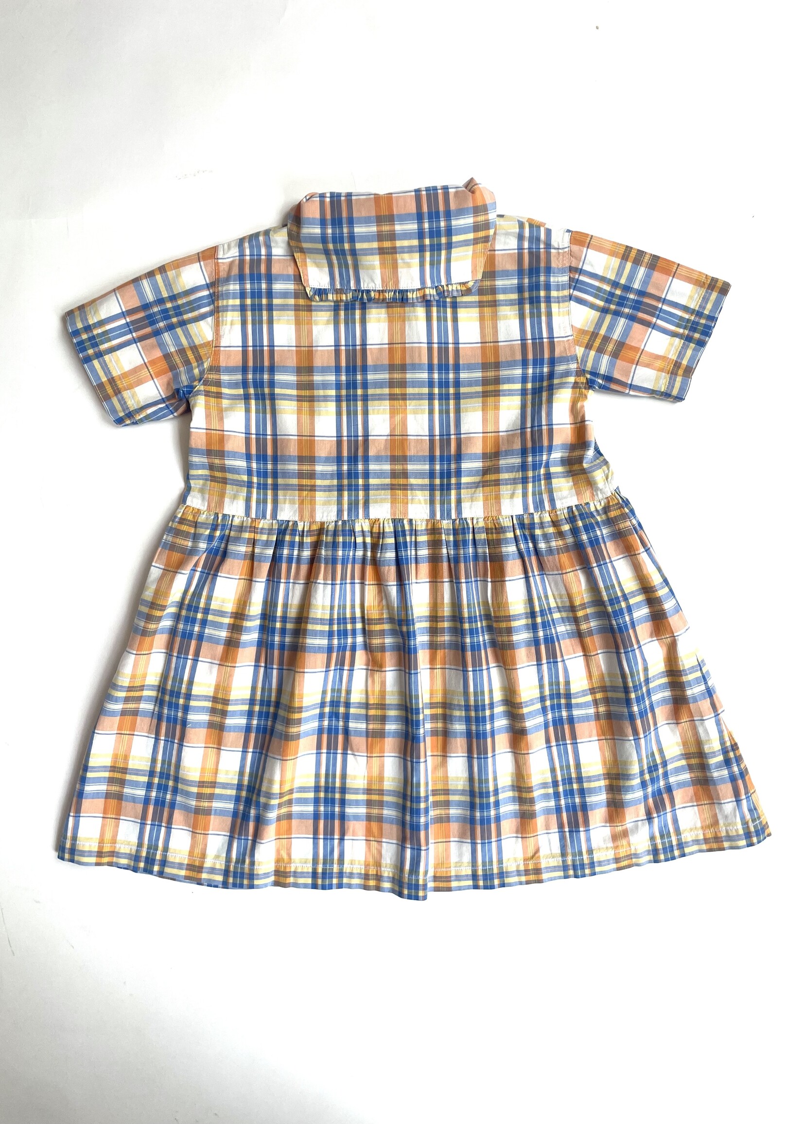 Vintage Wide fit checked sailor dress 6y
