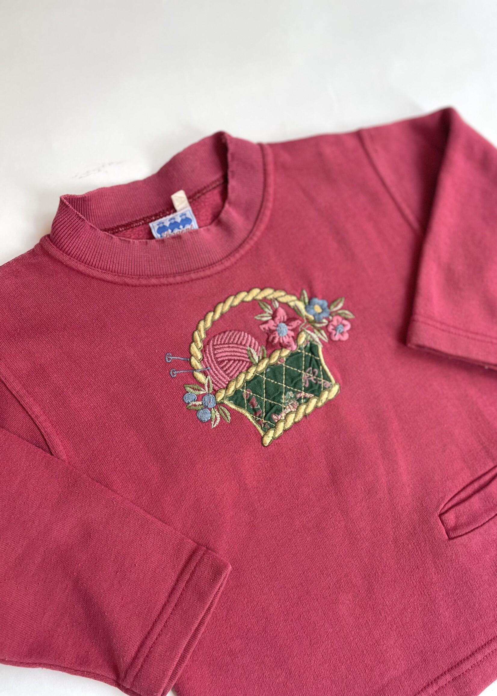Vintage Flower basket jogging set 3-4y