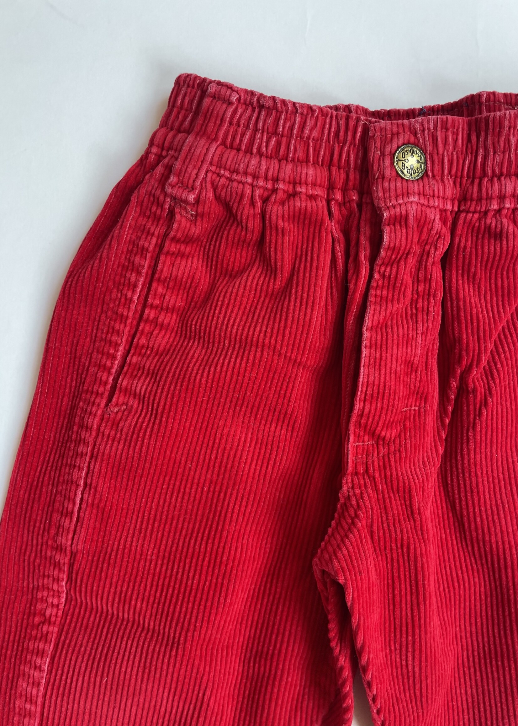 OshKosh USA Red velvet pants 18-24m